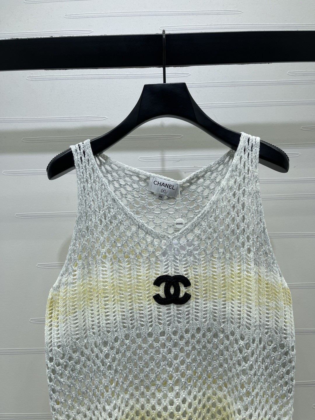 CHANEL シャネル ニット サマーニット レディース 渐变色 ヴィンテージ風 ローアイテム グレー ピンク 2色展開 - 画像 4