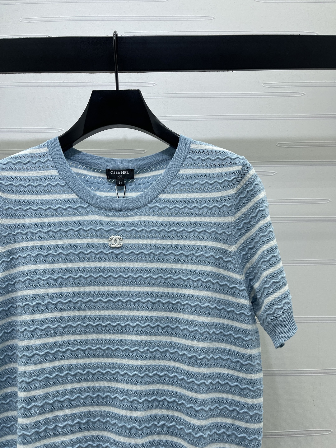 CHANEL シャネル ニット Tシャツ レディース レース風 デザイン 1色展開 - 画像 3