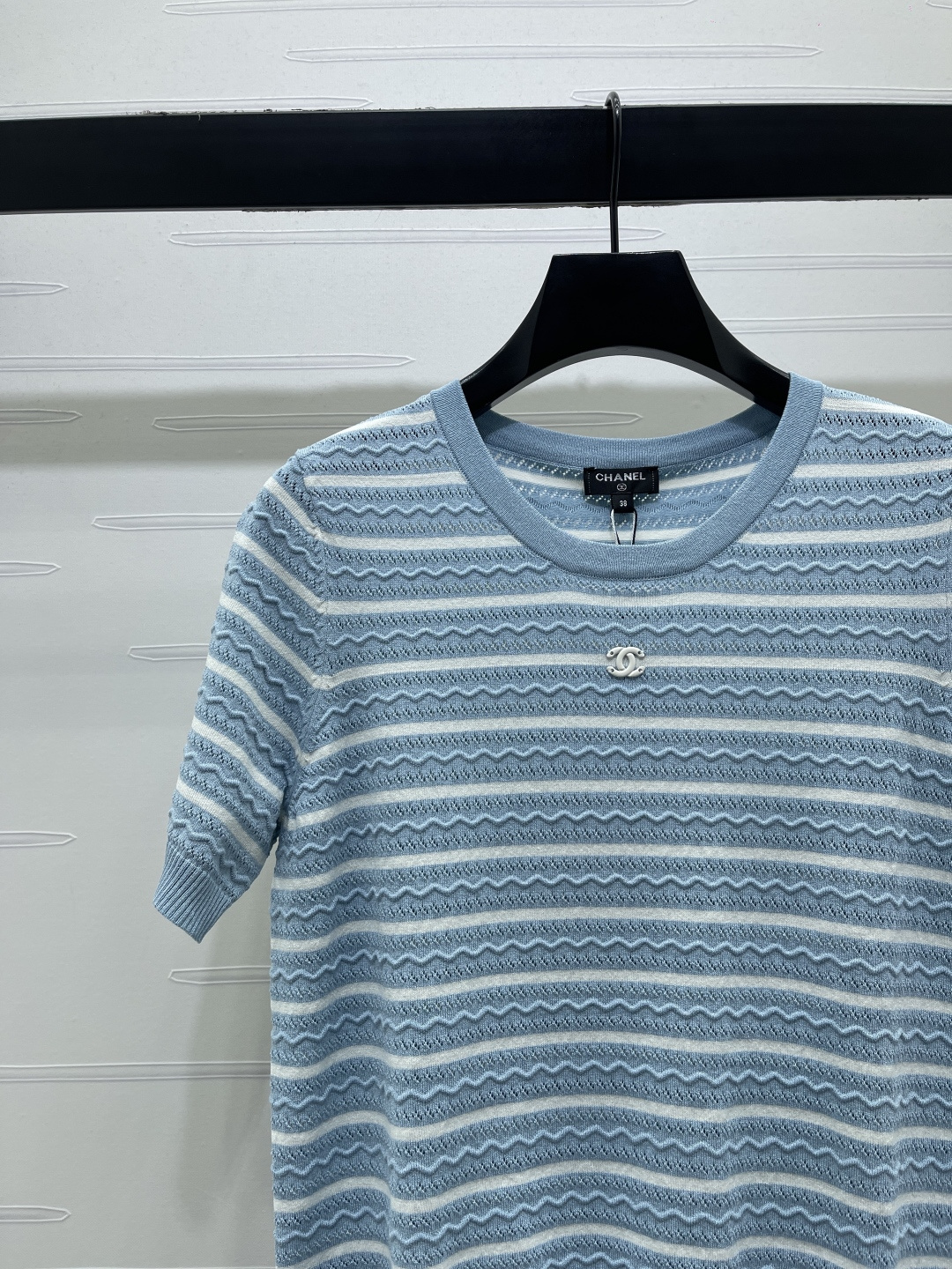 CHANEL シャネル ニット Tシャツ レディース レース風 デザイン 1色展開 - 画像 4