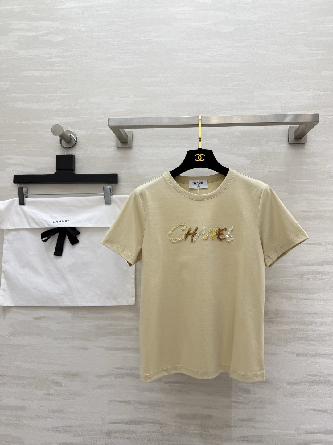 CHANEL シャネル Tシャツ レディース ロゴT 手芸刺繍 プリント 5色展開