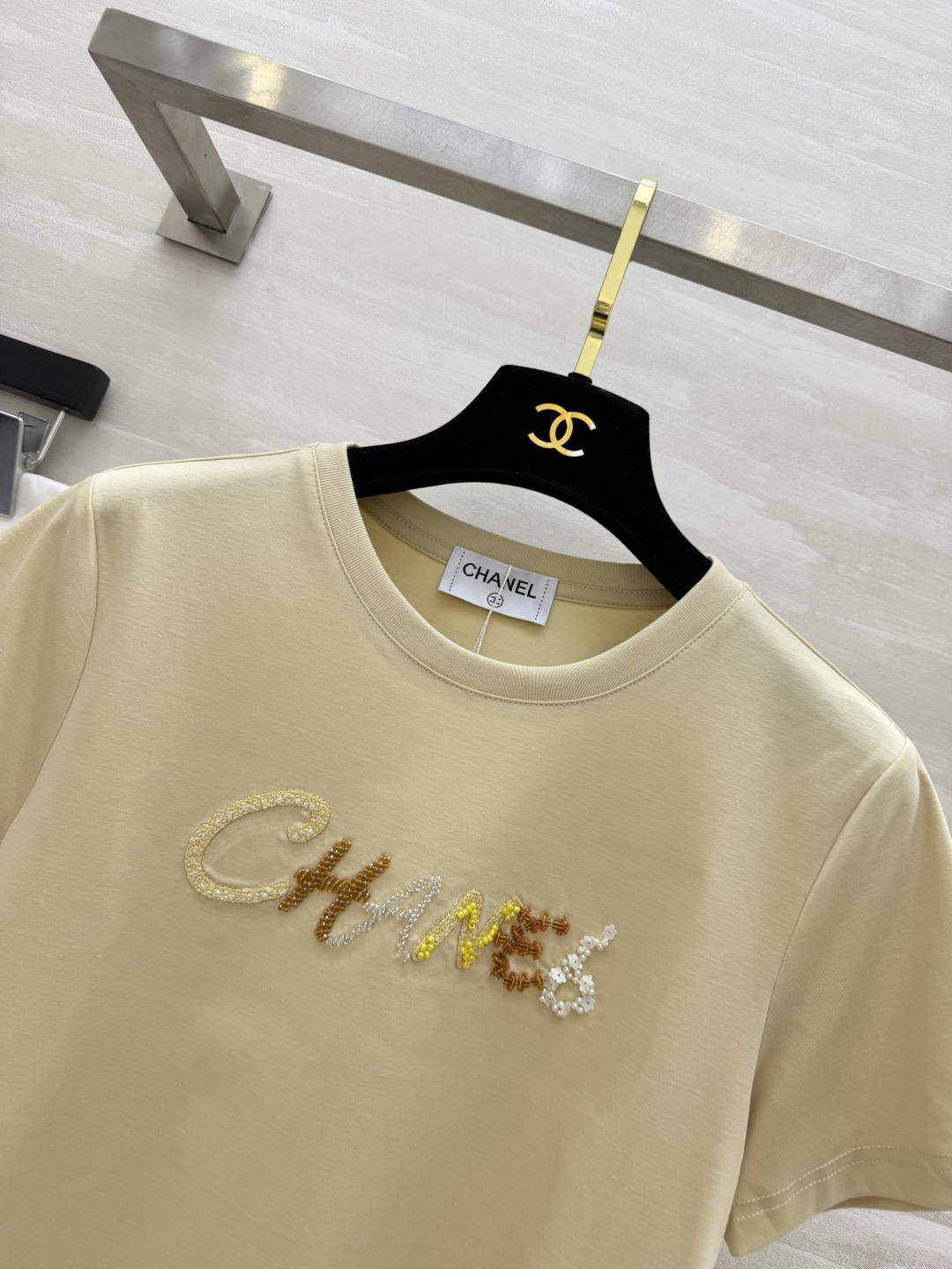 CHANEL シャネル Tシャツ レディース ロゴT 手芸刺繍 プリント 5色展開 - 画像 2