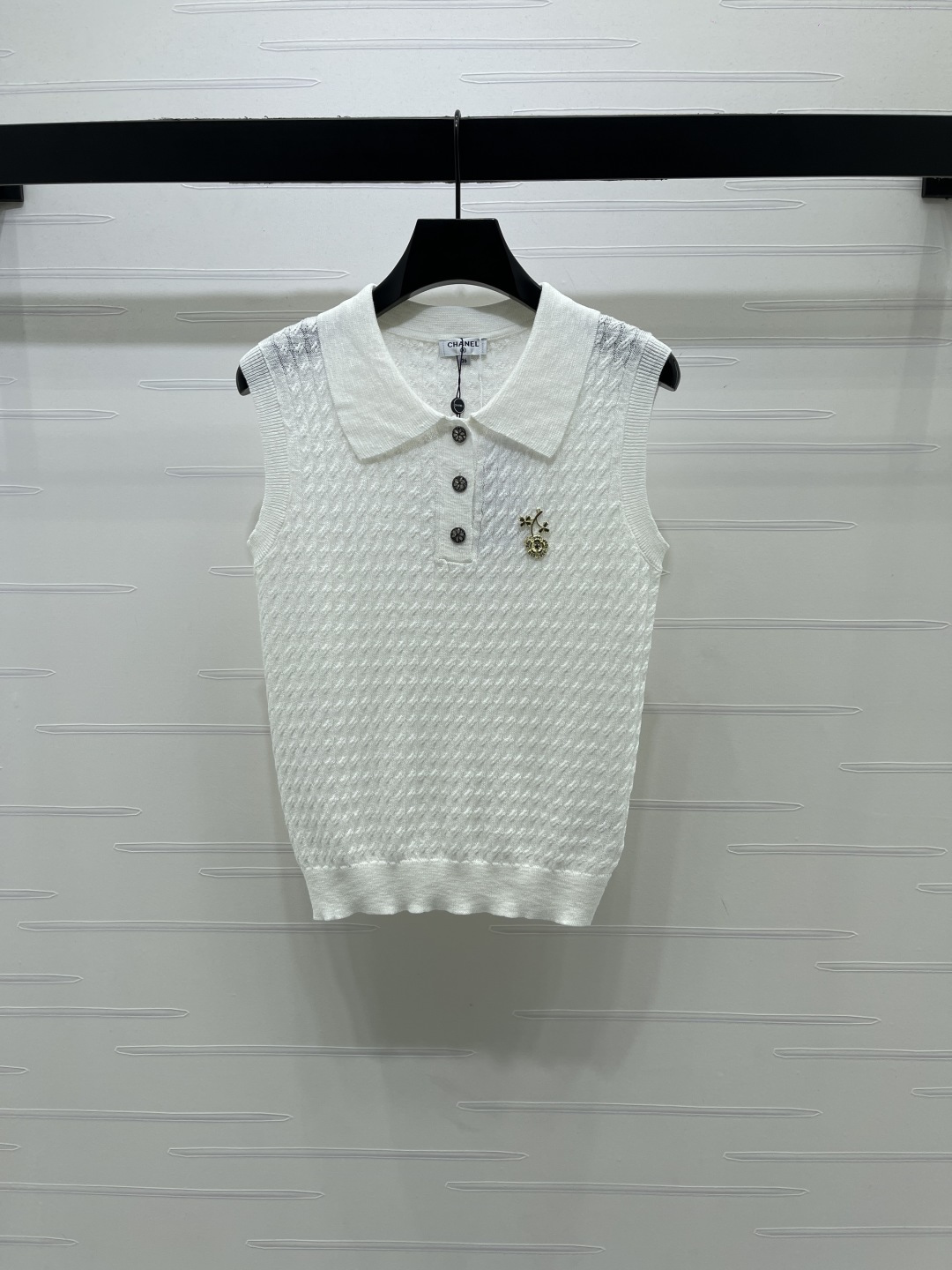 CHANEL シャネル ニット ポロネック セーター メンズ レディース ポロ襟 縞模様 3色展開 - 画像 2