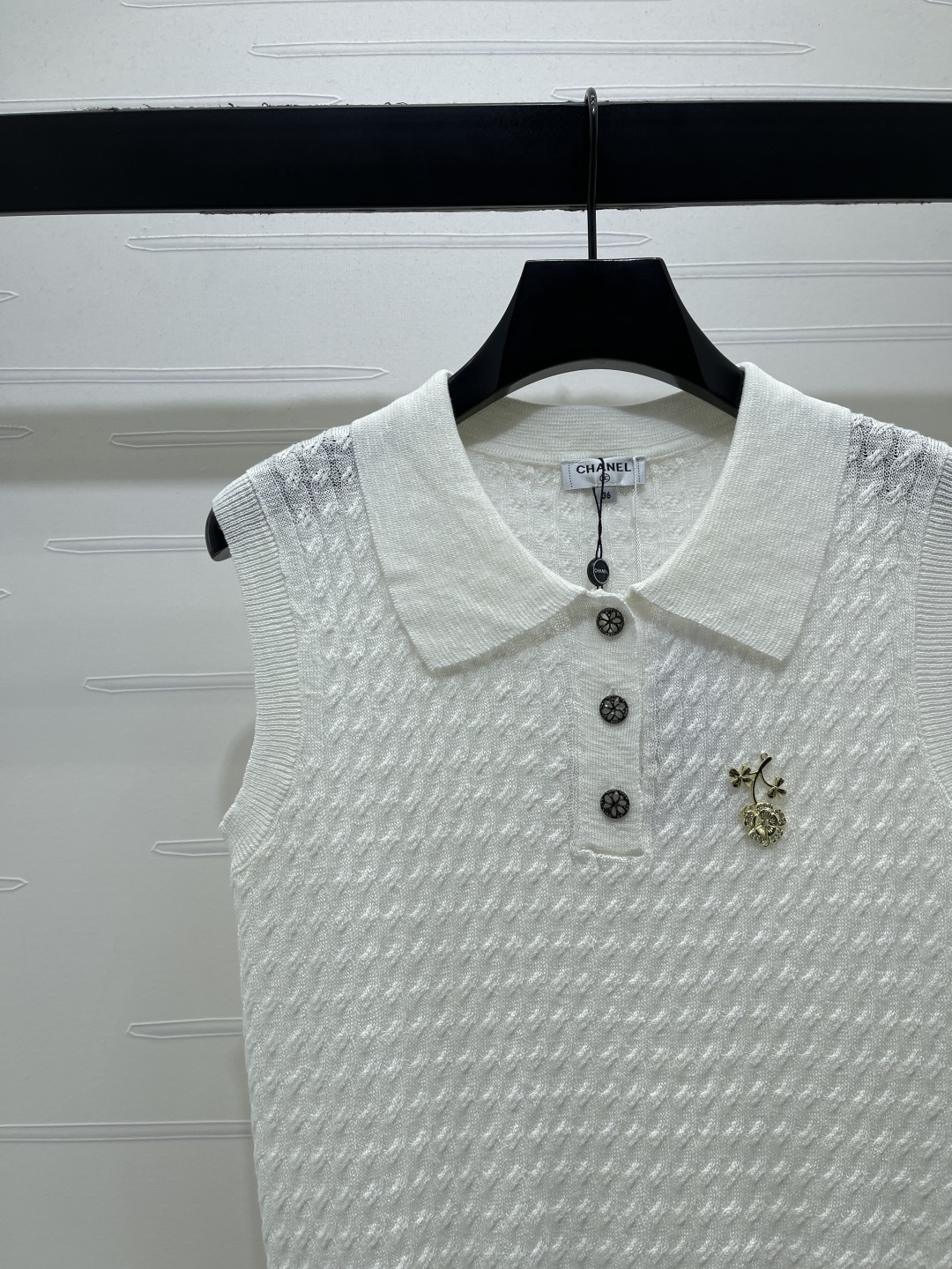 CHANEL シャネル ニット ポロネック セーター メンズ レディース ポロ襟 縞模様 3色展開 - 画像 4