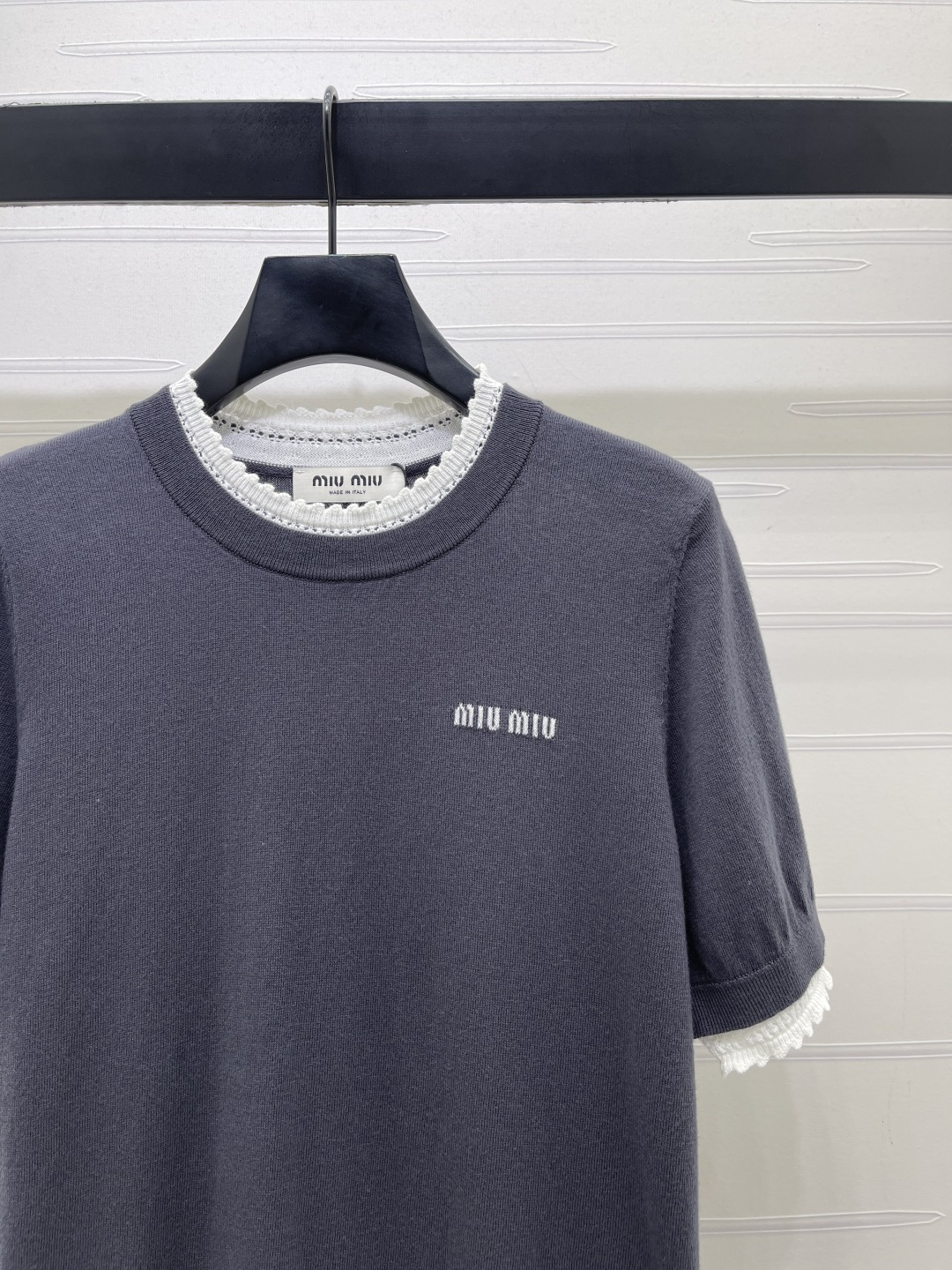 MIU MIU ミウミウ ニット Tシャツ レディース レイヤード デザイン 3色展開 - 画像 2
