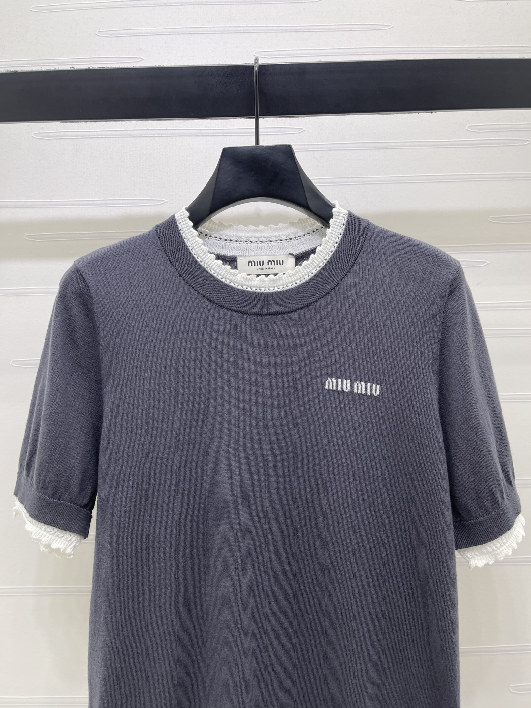 MIU MIU ミウミウ ニット Tシャツ レディース レイヤード デザイン 3色展開 - 画像 4
