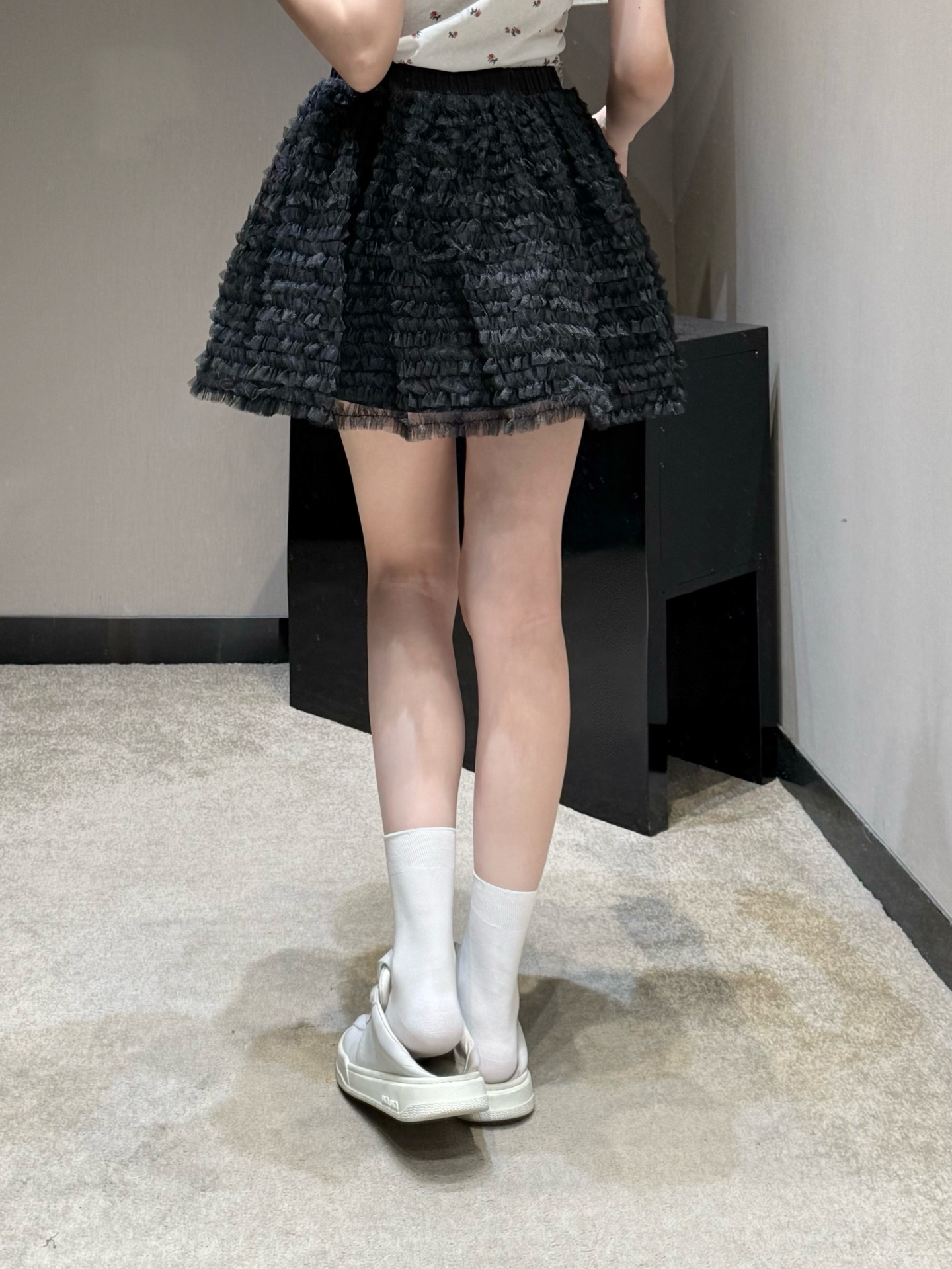 ❤️miu ミュウ ブラック レディース ディズニー マイティーレディース ミニスカート ロングスカート ブラック - 画像 3
