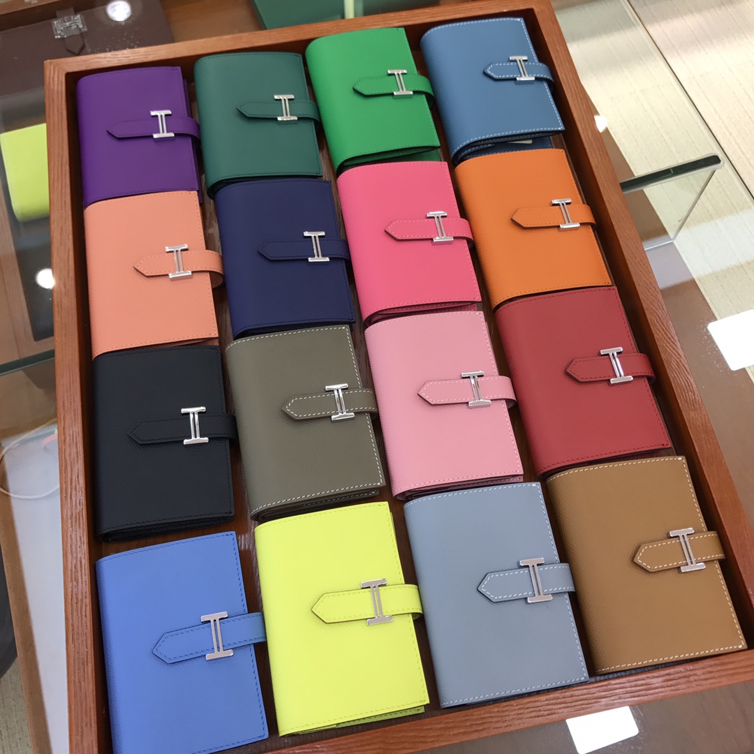 エルメス ベアン ミニ HERMES ベアンミニウォレット カードケース コイン入れ ミニ財布 Hロゴ - 画像 2