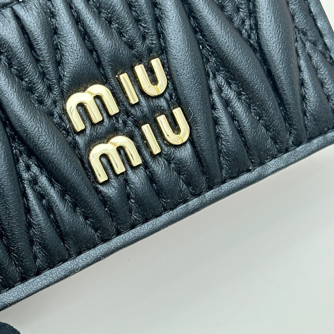 MIU MIU ミウミウ カードケース レザー クレジットカード ブラック - 画像 5