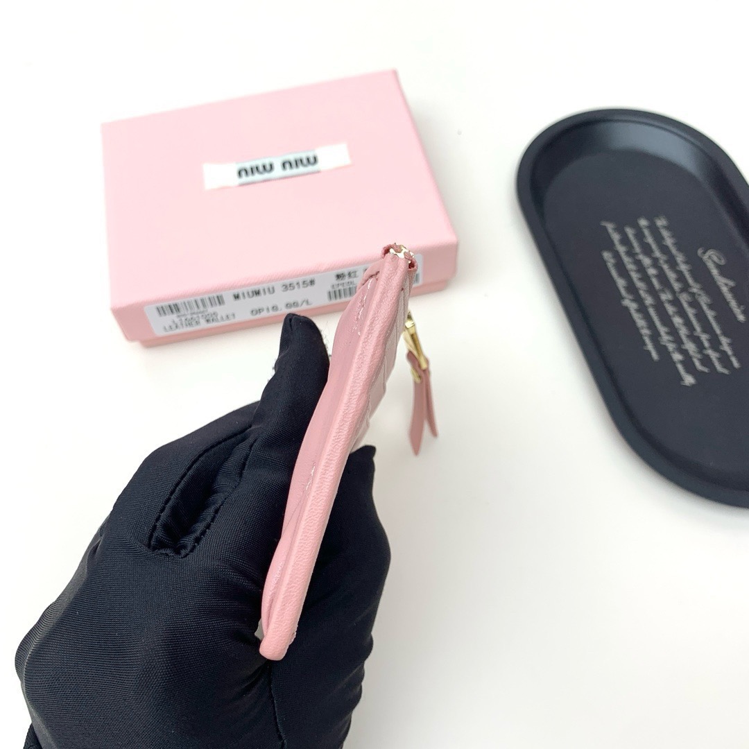 Miu Miu ミウミウ キーポーチ ミニ財布 ミニウォレット ピンク - 画像 8