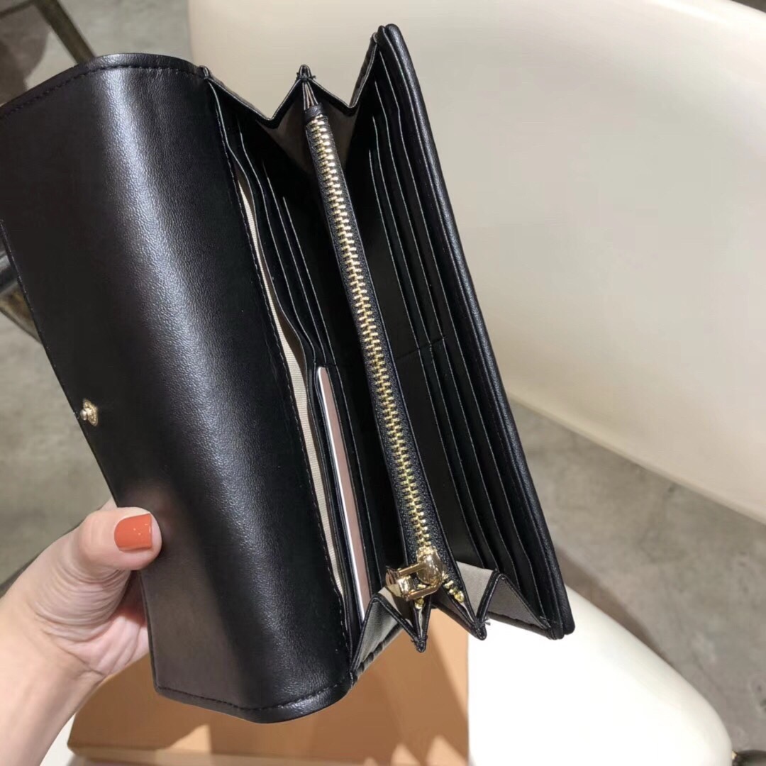 MIU MIU ミウミウ 長財布 ティアラ型 縦長財布 黒 - 画像 8