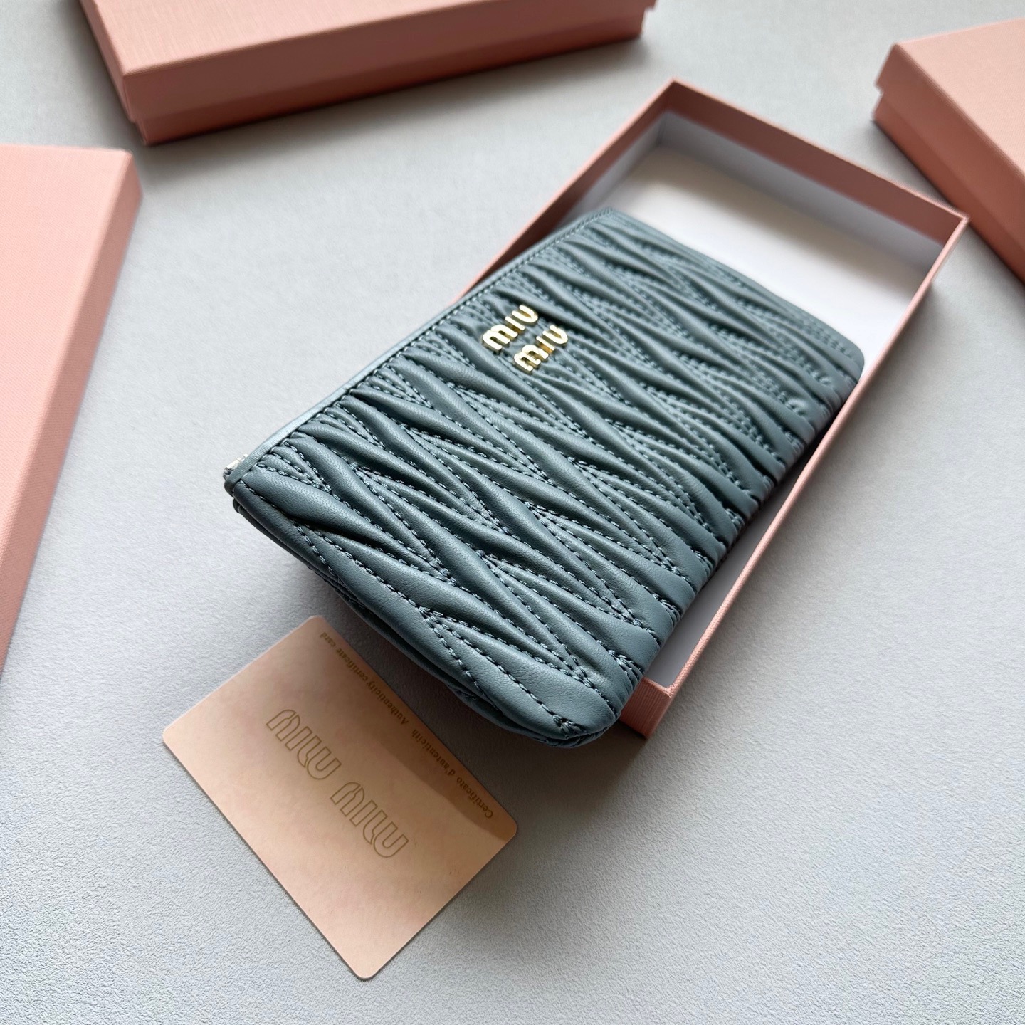 MIU MIU ミュウミュウ コインケース 本革 19x10cm 全4色展開 - 画像 4