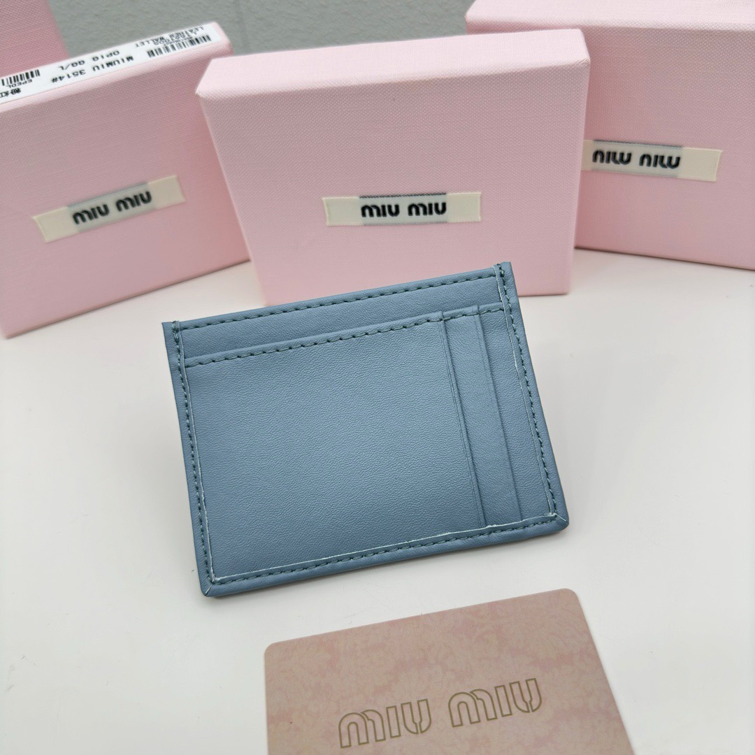 Miu Miu ミュウミュウ カードケース 本革 3514 全3色 - 画像 4
