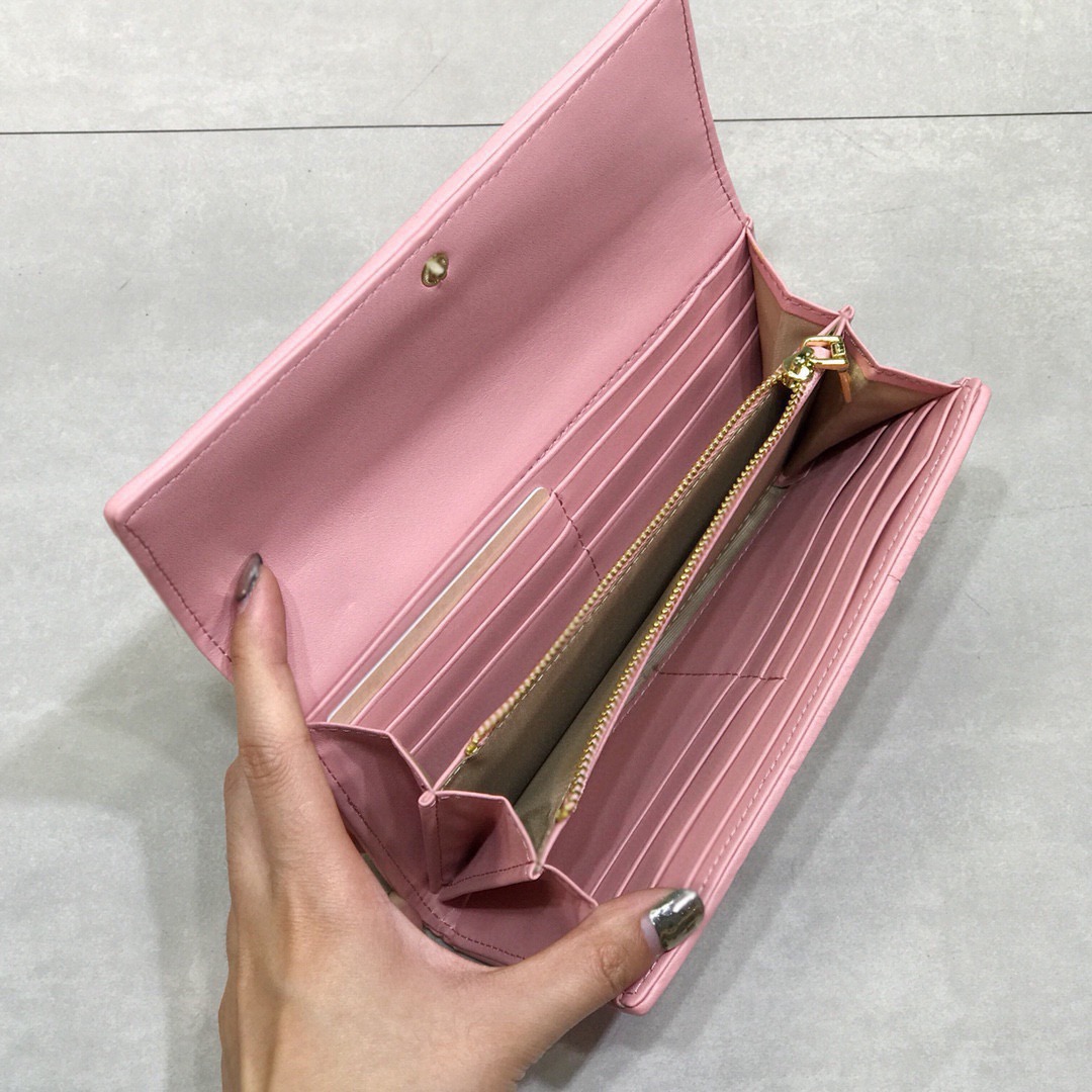 Miu Miu ミュウミュウ 長財布 ロングウォレット ミニ ミニ財布 ピンク - 画像 8