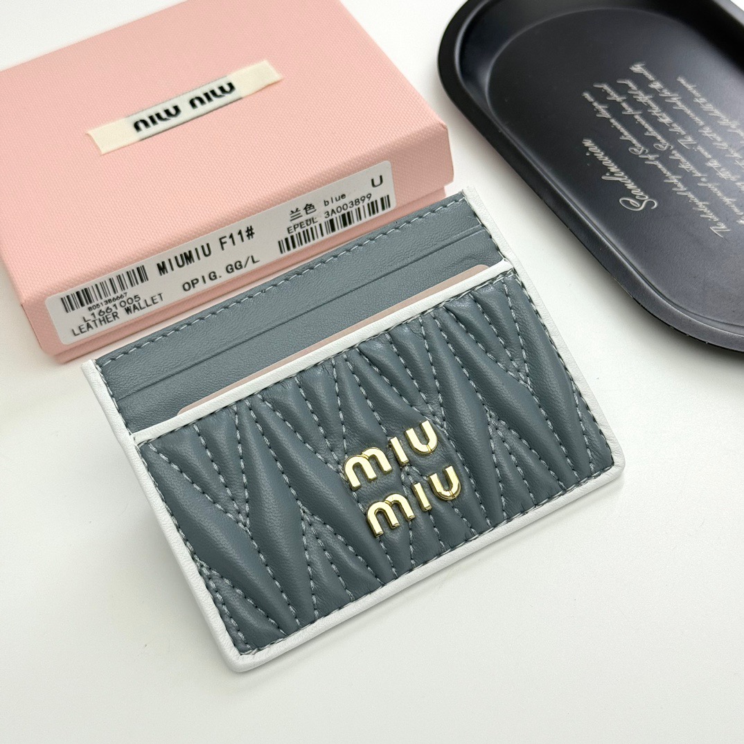 MIUMIU ミウミウ カードケース ミニウォレット 桃紅 全4色展開 - 画像 4
