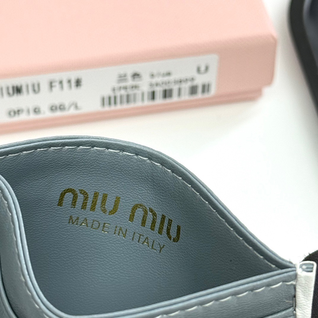 MIUMIU ミウミウ カードケース ミニウォレット 桃紅 全4色展開 - 画像 9