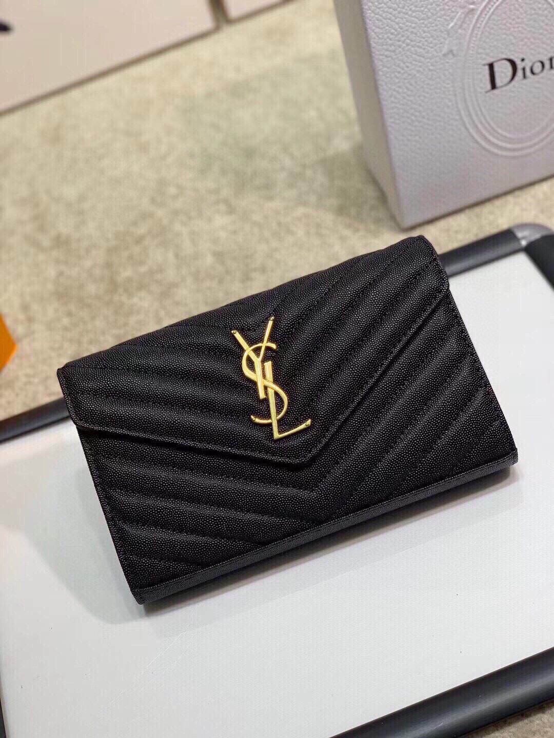 YSL エルメス ショルダーバッグ フェイク プリント ブラック