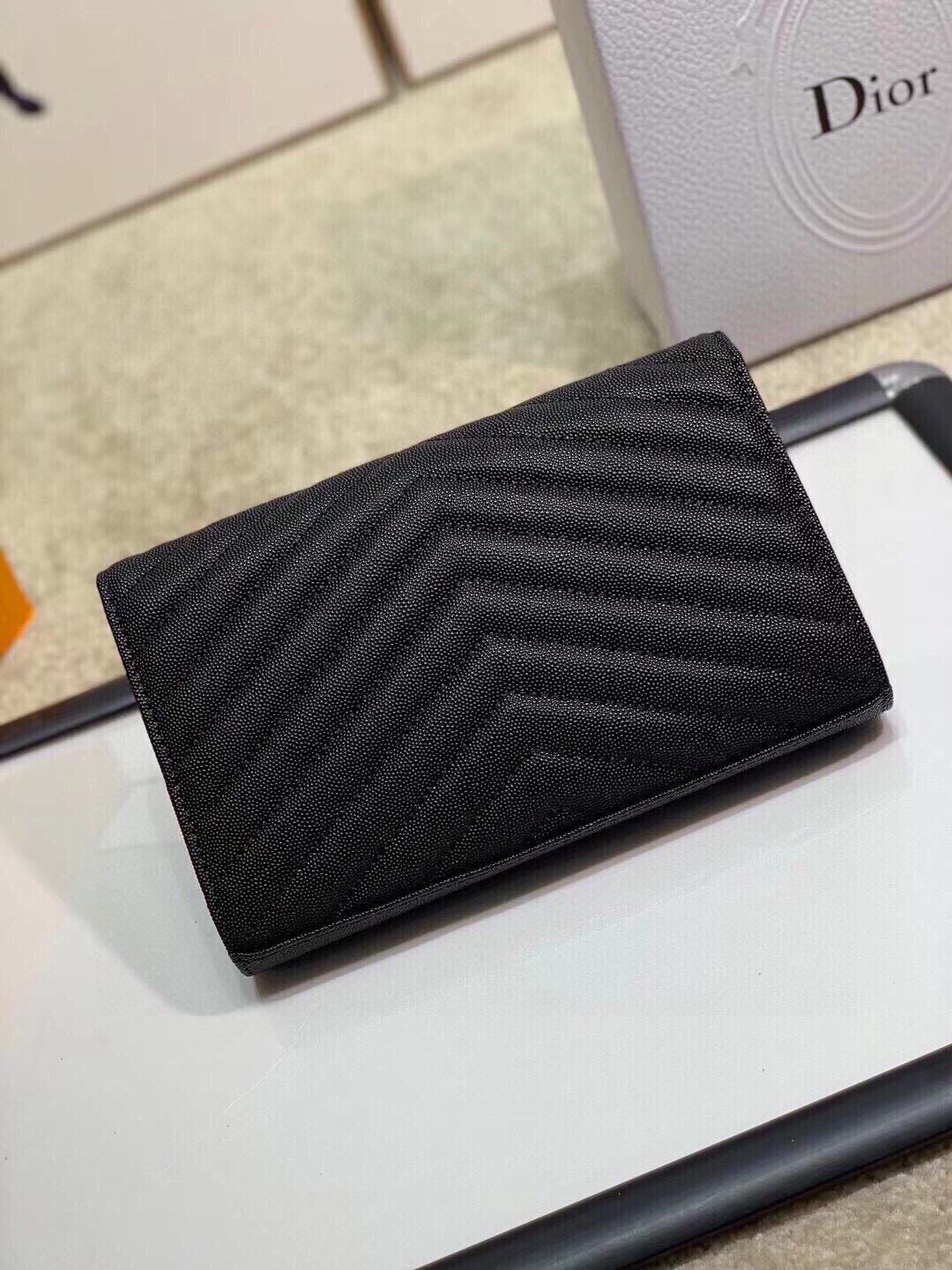 YSL エルメス ショルダーバッグ フェイク プリント ブラック - 画像 3