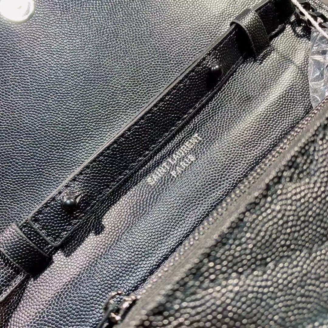 YSL ユニセックス ショルダーバッグ ボール纹 24x14 黒 - 画像 8