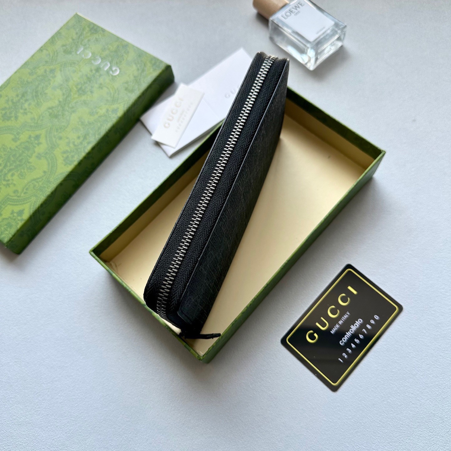 GUCCI グッチ 長財布 ラブロゴ ブラック - 画像 6