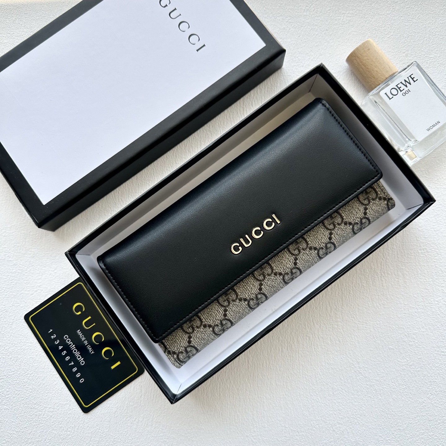GUCCI グッチ 長財布 カードケース 黒 19x10cm 本革仕様