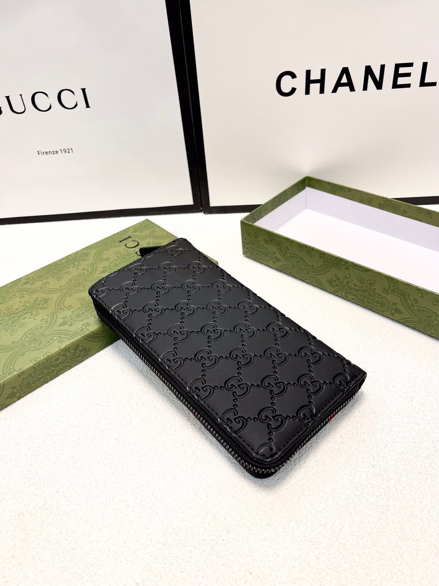 GUCCI グッチ 長財布 本革仕様 グッチロゴ ブラック - 画像 8