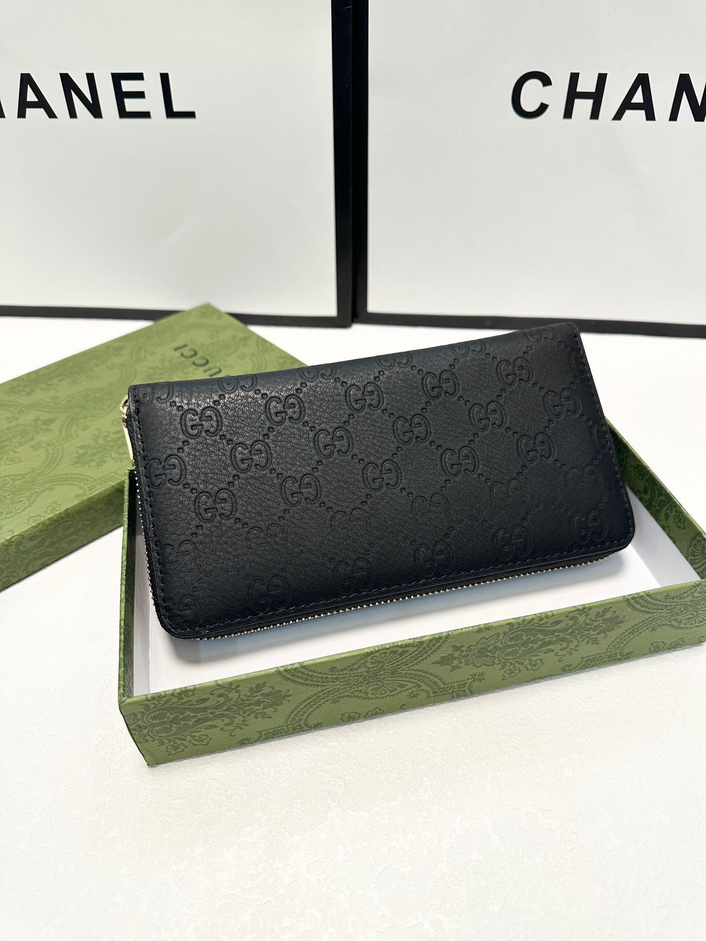 GUCCI グッチ 長財布 メンズ ザイオン ブラック - 画像 3