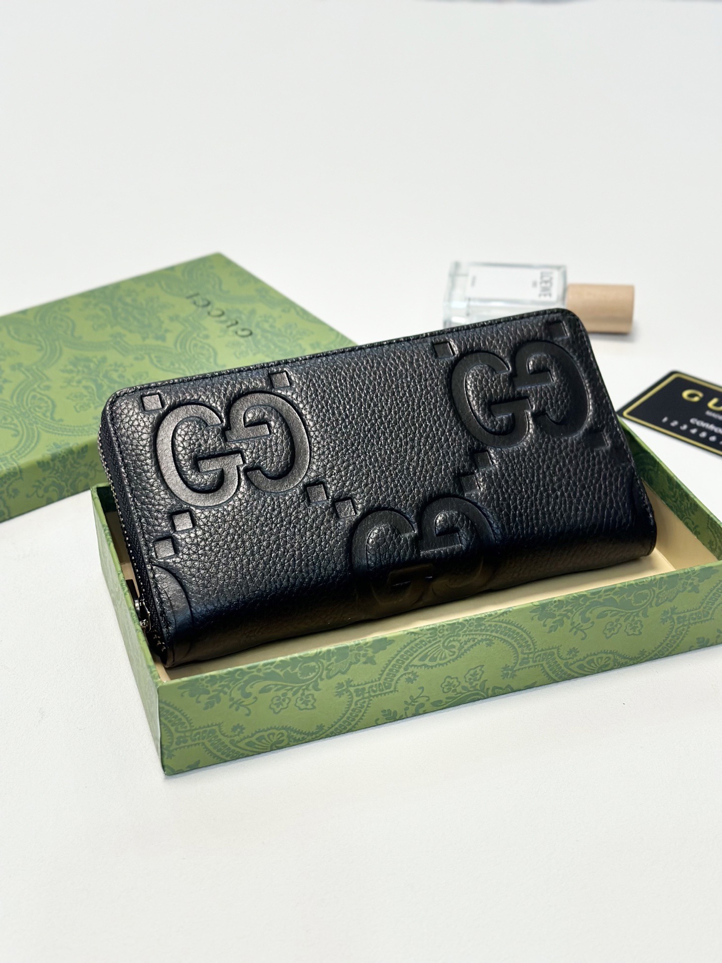 GUCCI グッチ 財布 ロングウォレット 一粒ファスナー ブラック