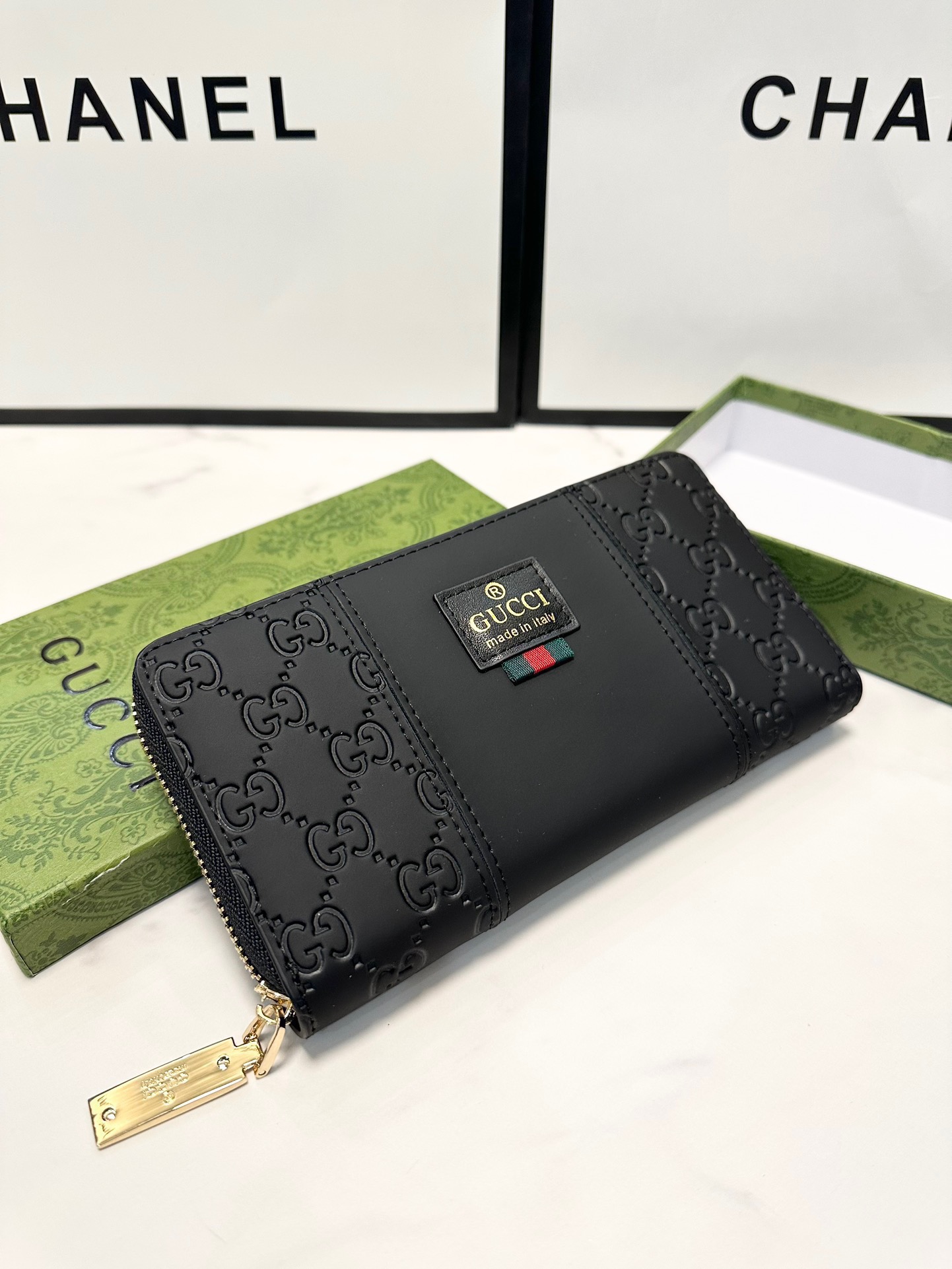 GUCCI グッチ 長財布 ロングウォレット 黒 - 画像 6