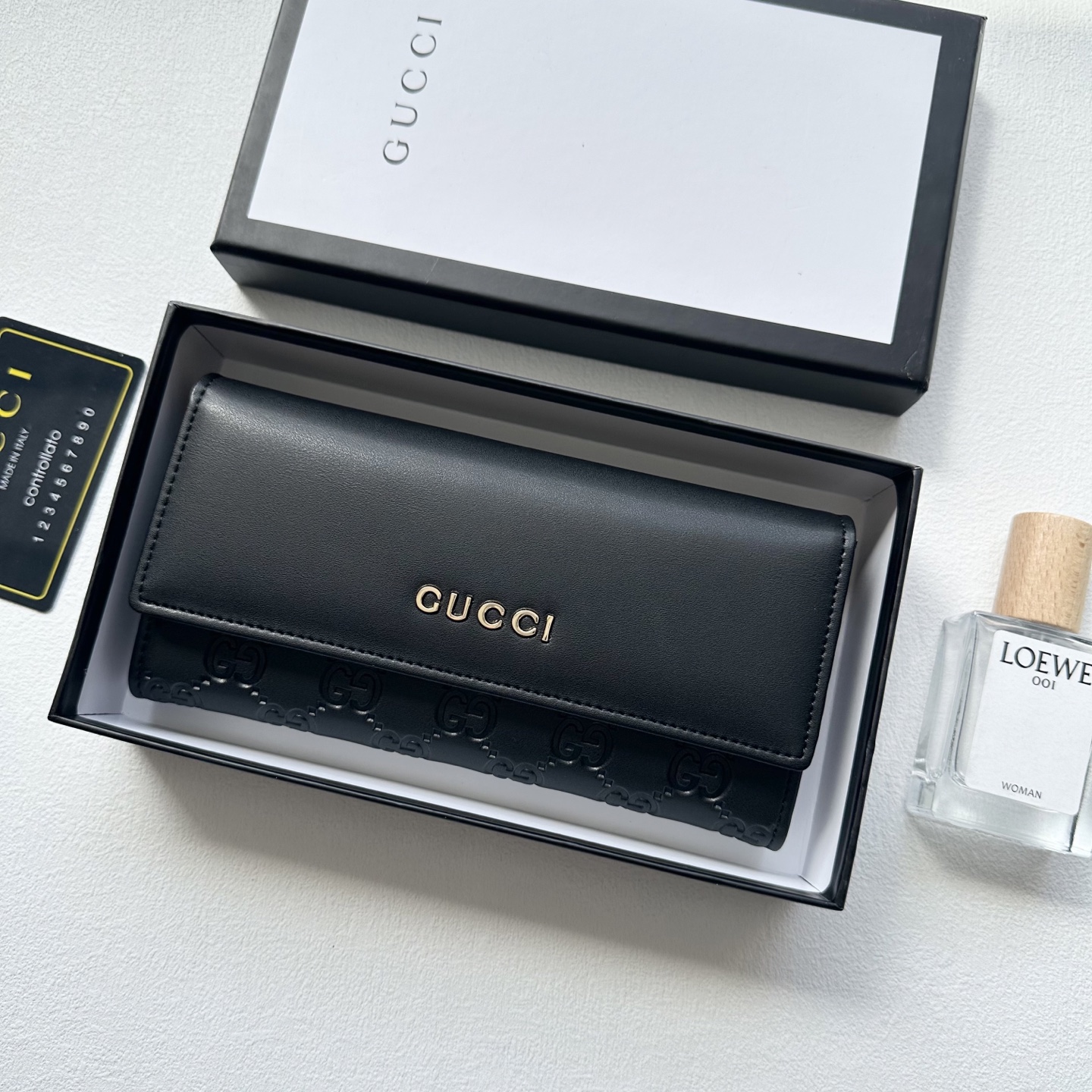 GUCCI グッチ 長財布 本革仕様 メンズ レディース 黒