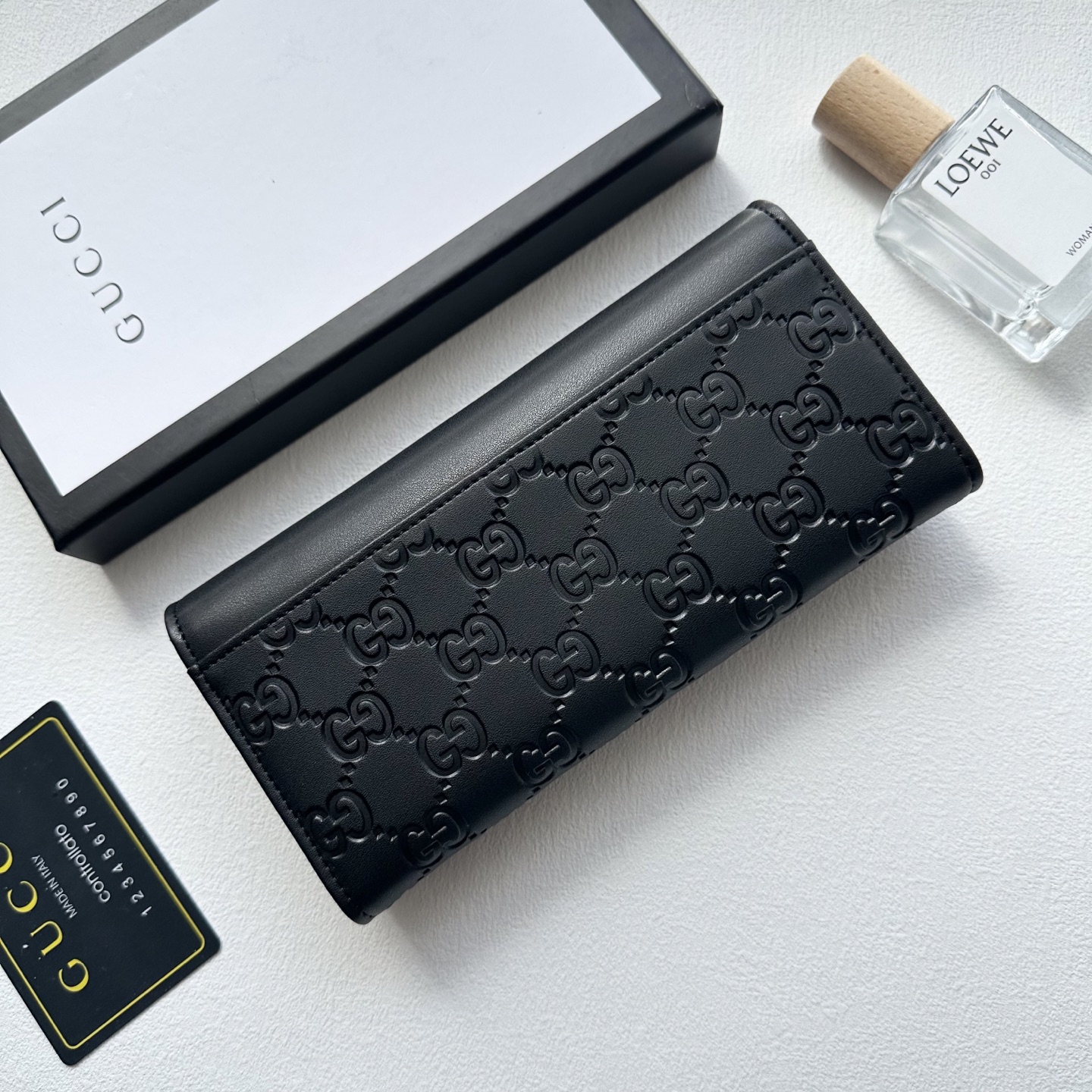 GUCCI グッチ 長財布 本革仕様 メンズ レディース 黒 - 画像 4