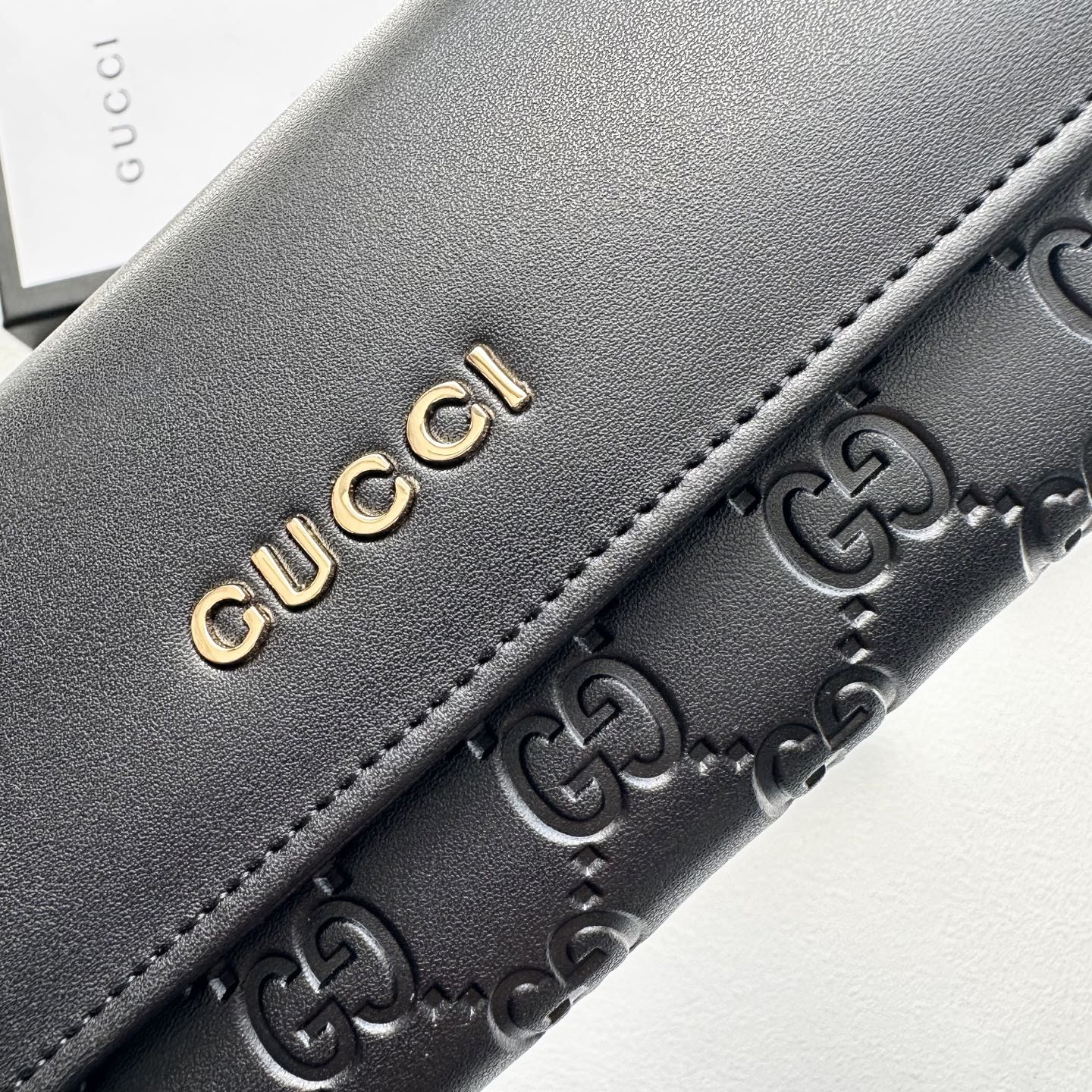 GUCCI グッチ 長財布 本革仕様 メンズ レディース 黒 - 画像 5