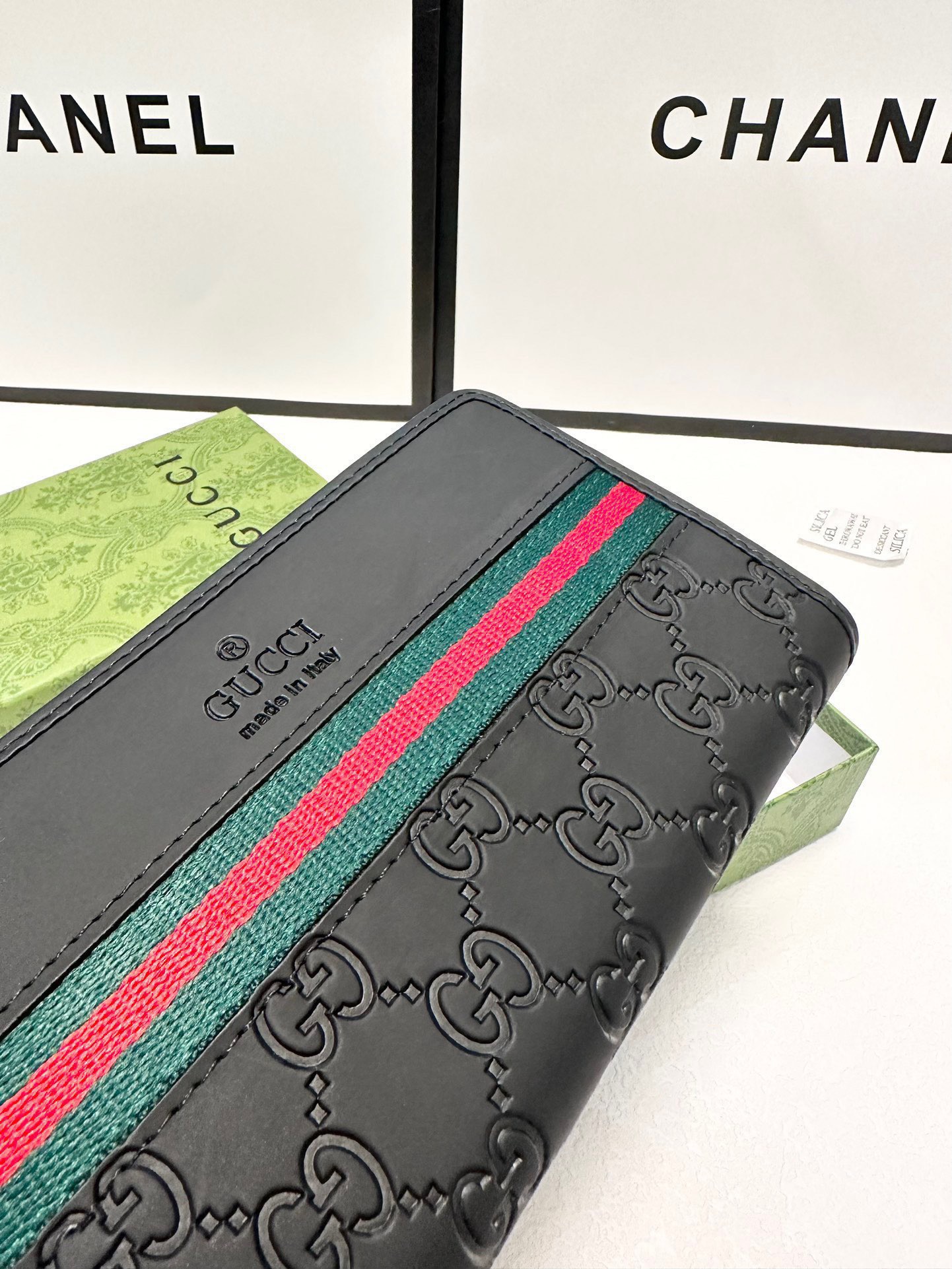 GUCCI グッチ 長財布 ミニ財布 黒 レザー レディース ブラック - 画像 5