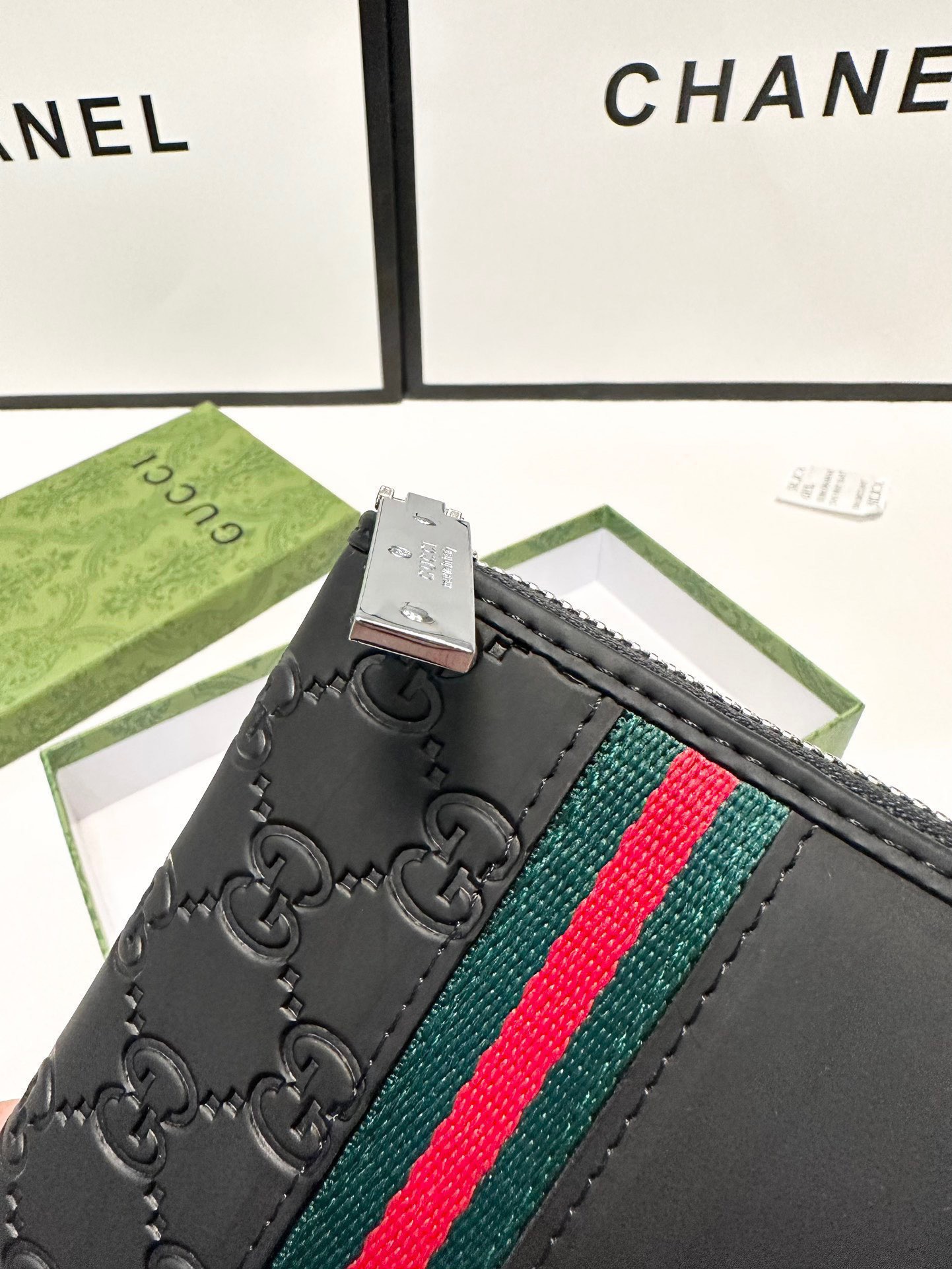 GUCCI グッチ 長財布 ミニ財布 黒 レザー レディース ブラック - 画像 6