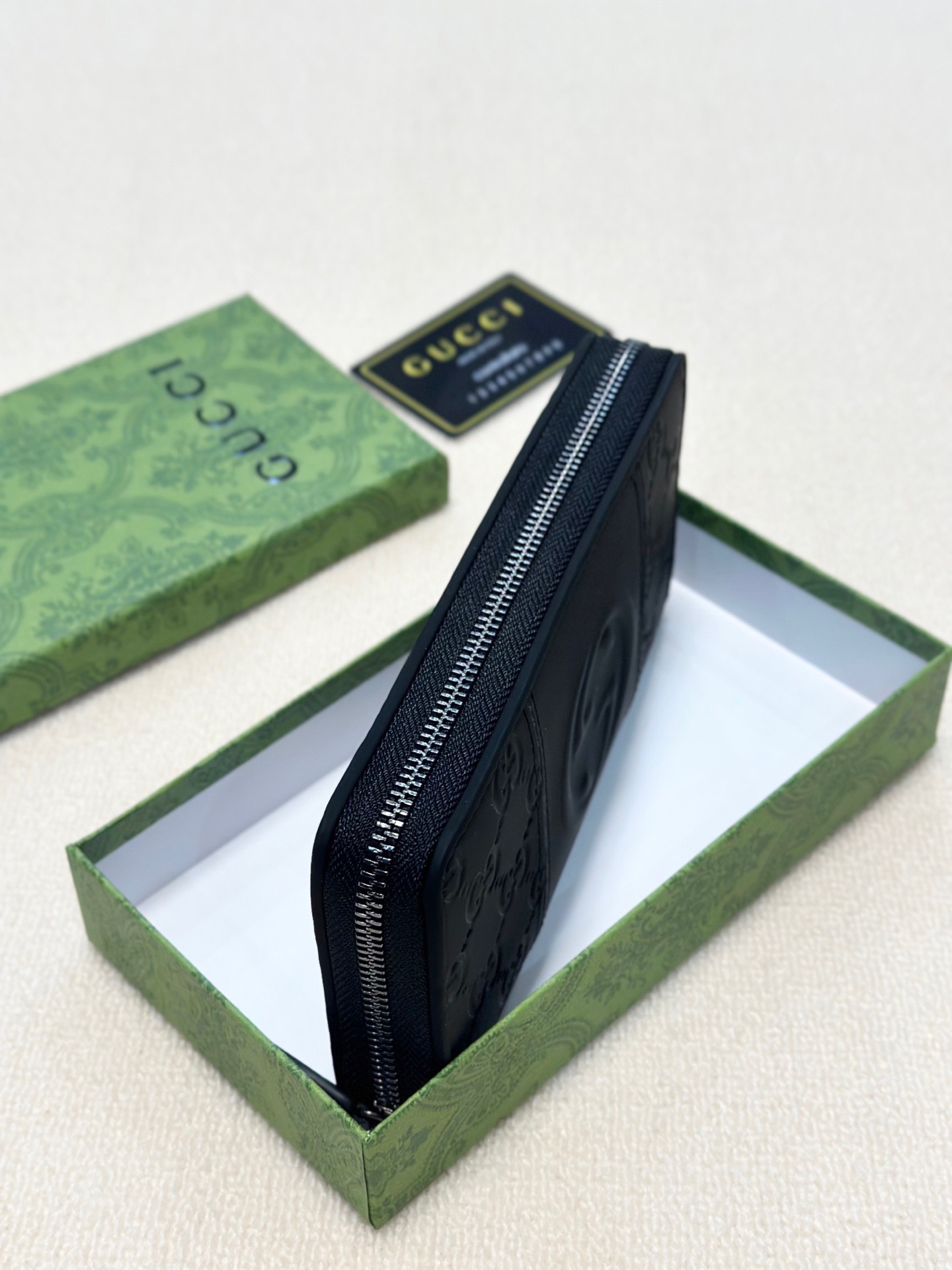 GUCCI グッチ ウォレット ロングジッパー 黒 - 画像 7