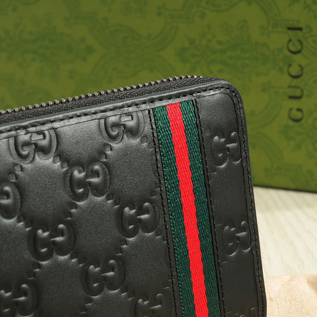 GUCCI グッチ グッチジー ロングジップウォレット ブラック - 画像 5