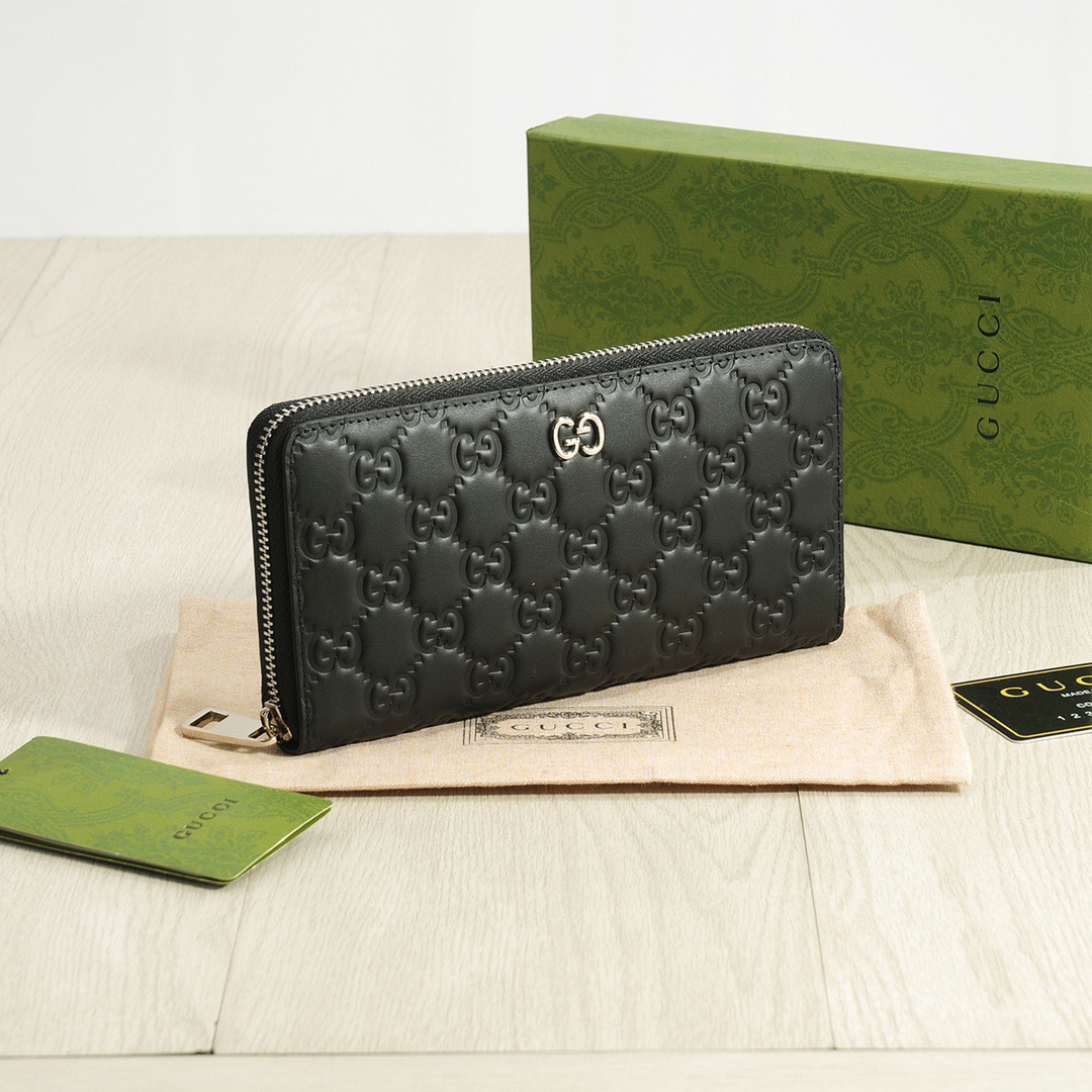 GUCCI グッチ 長財布 ロングジップウォレット ブラック - 画像 3