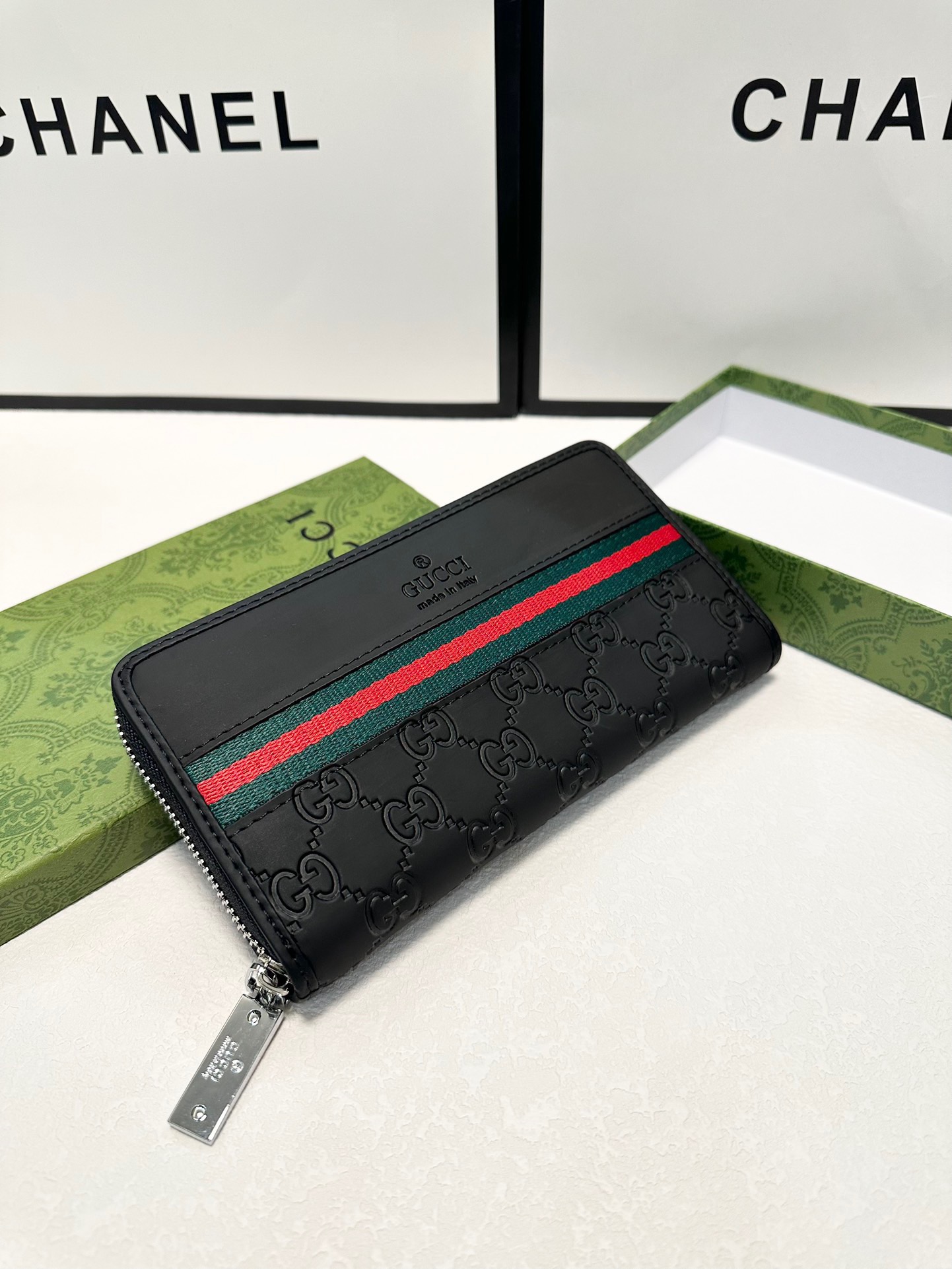 GUCCI グッチ 財布 長財布 ブラック レザー 本革仕様 - 画像 7