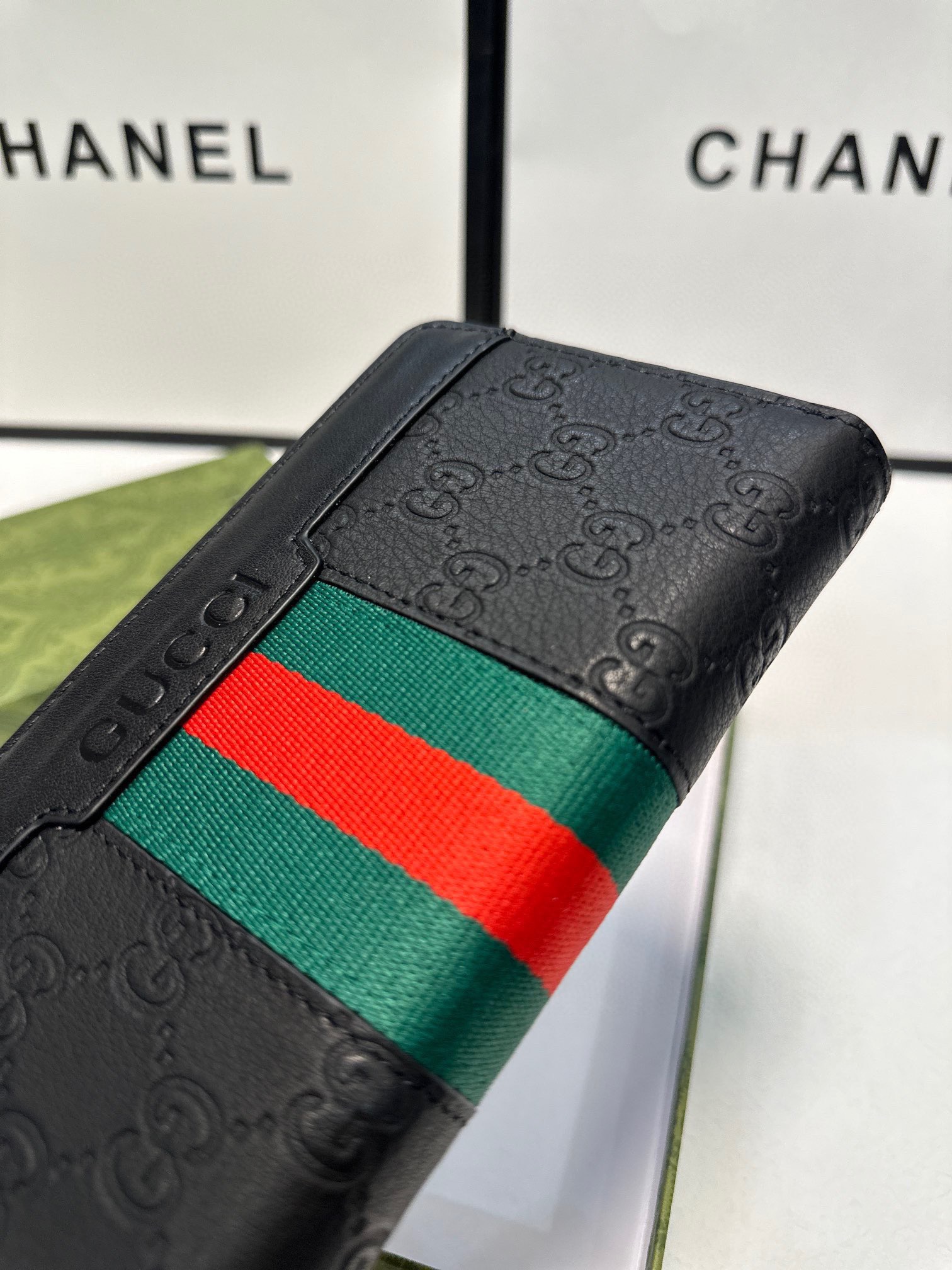 GUCCI グッチ 長財布 レザー メンズ 本革 21x11cm ブラック - 画像 5