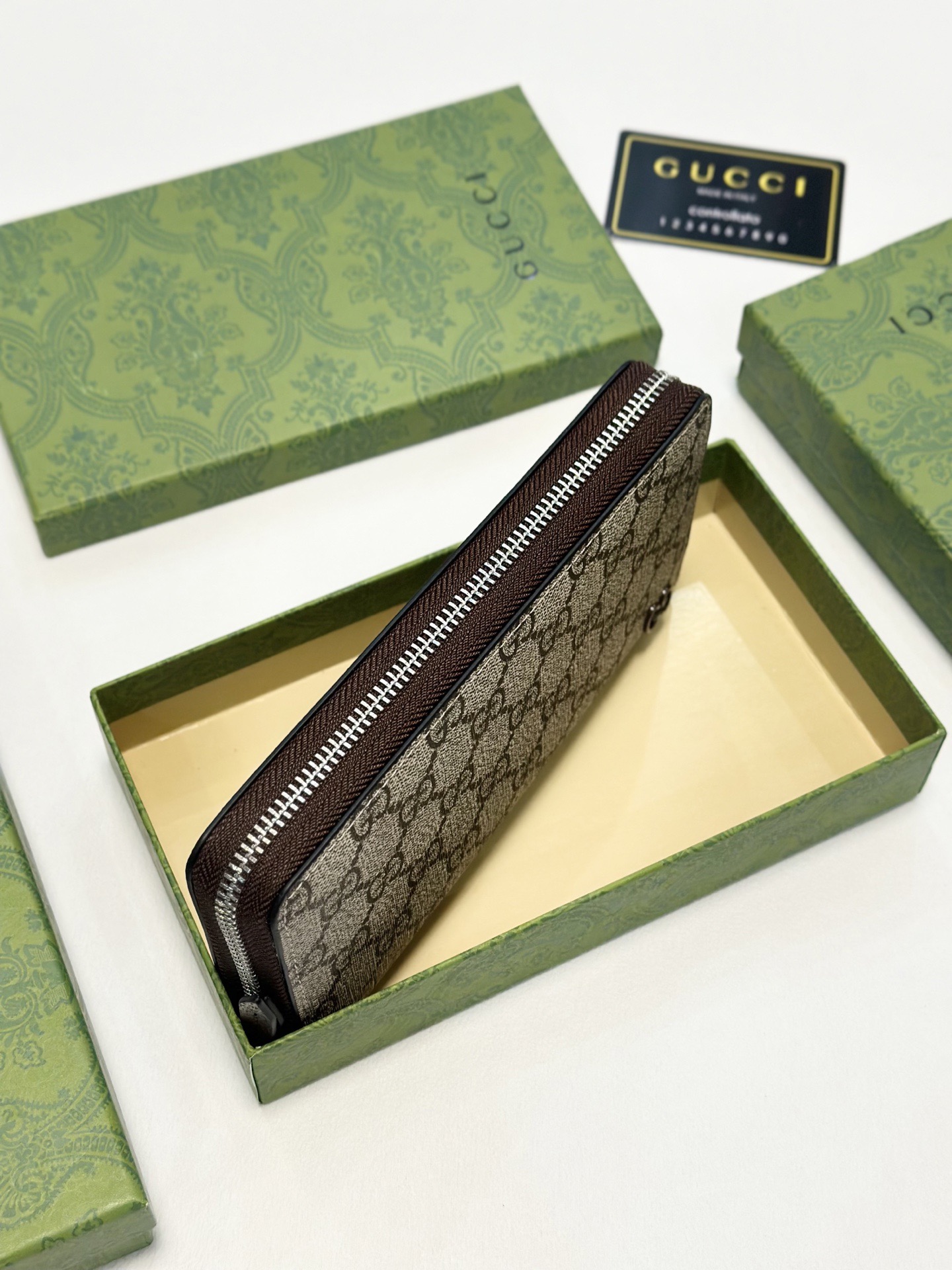 GUCCI グッチ ロングジッパーポーチ 長財布 大容量 シングルジップ 色展開 - 画像 8