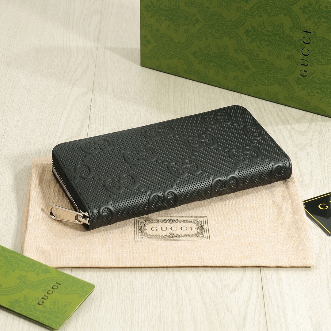 GUCCI グッチ 長財布 ウォレット グッチロゴ ブラック - 画像 4