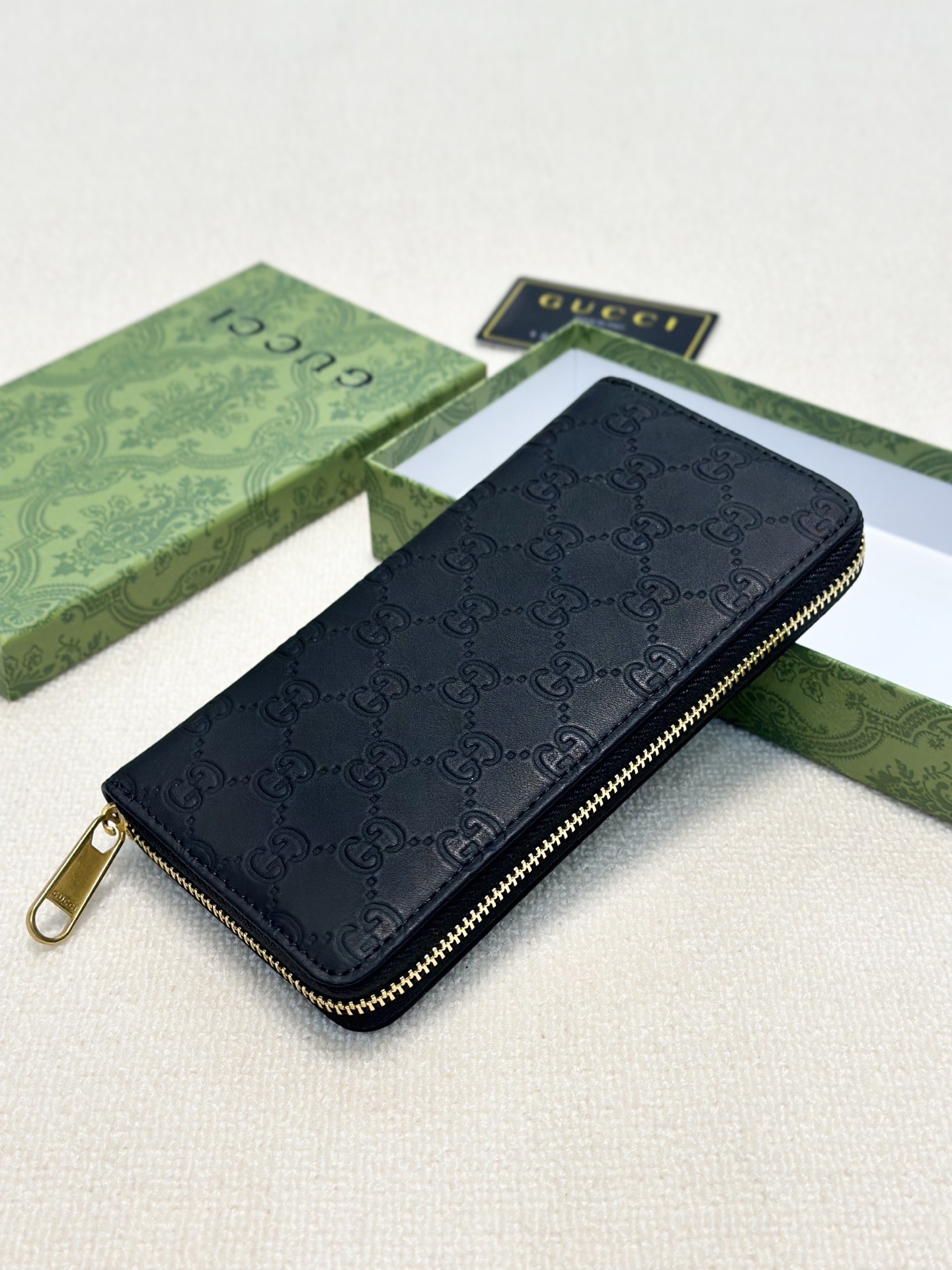 GUCCI グッチ 財布 メンズ 長財布 ザイザー ブラック - 画像 4