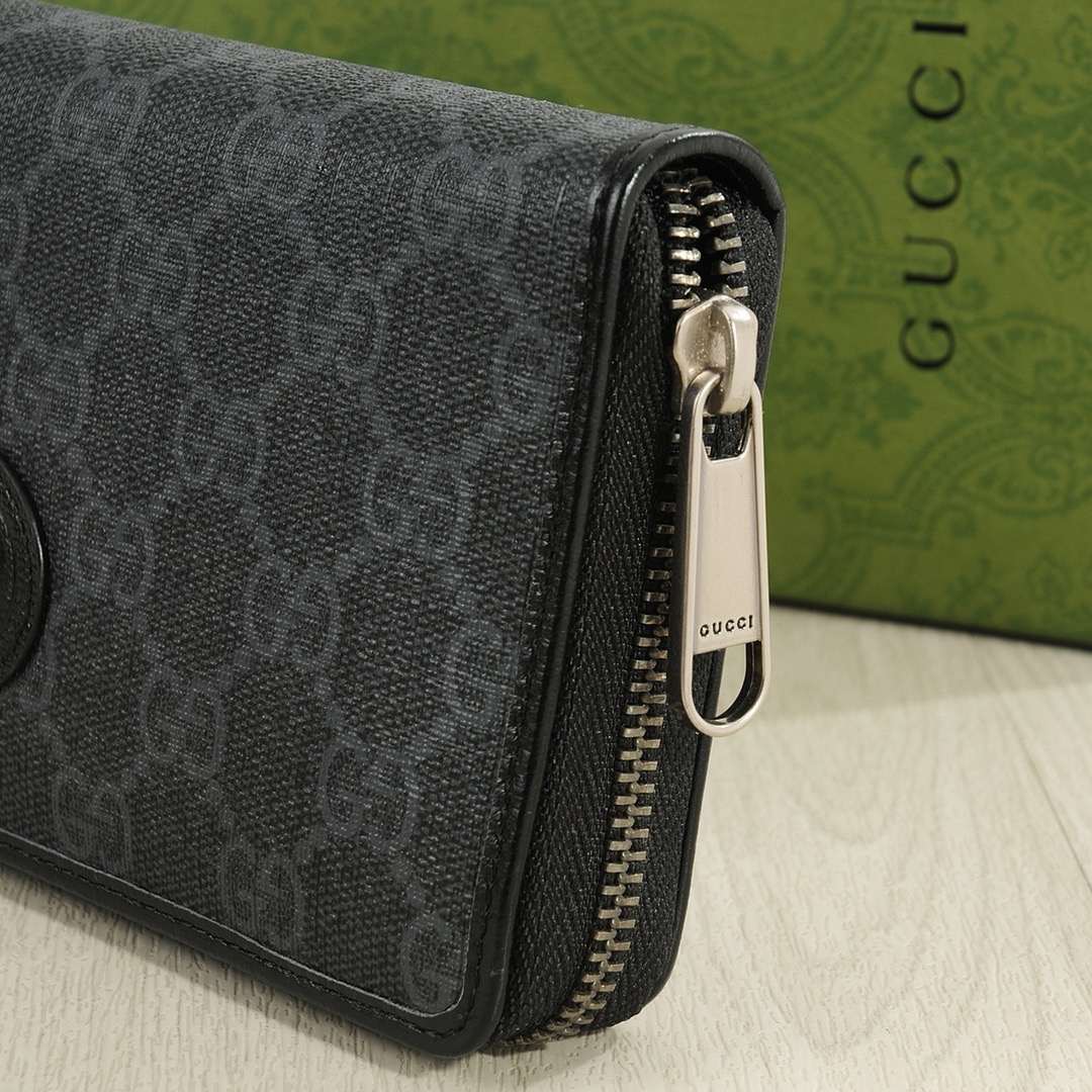 GUCCI グッチ ウォレット 長財布 ロングジップ ブラック - 画像 5