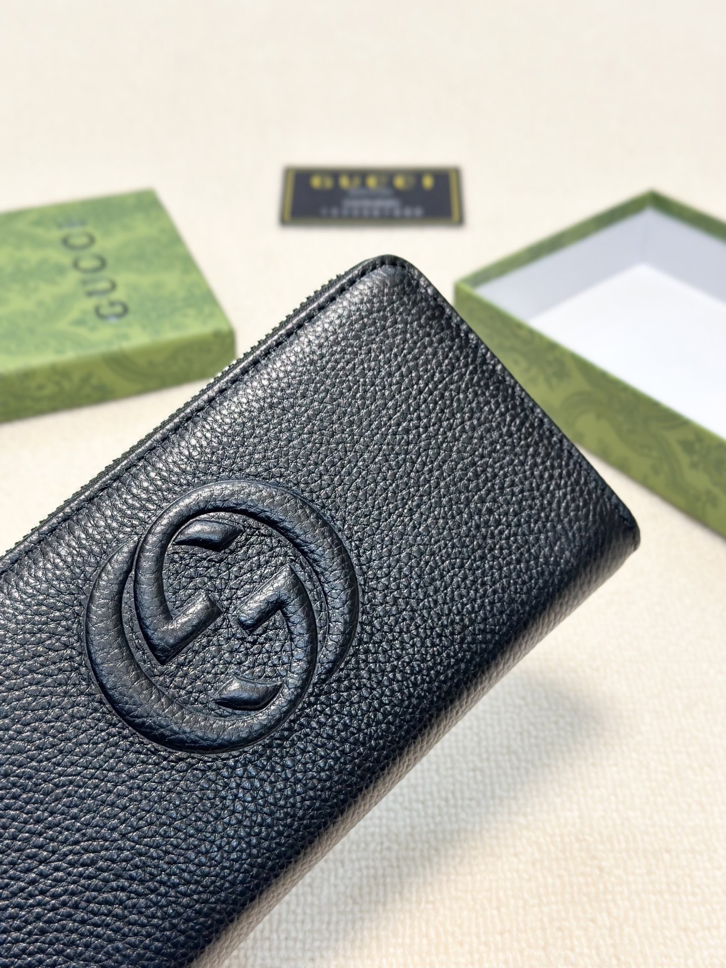 Gucci グッチ ロングウォレット 本革仕様 大容量 黒 - 画像 5