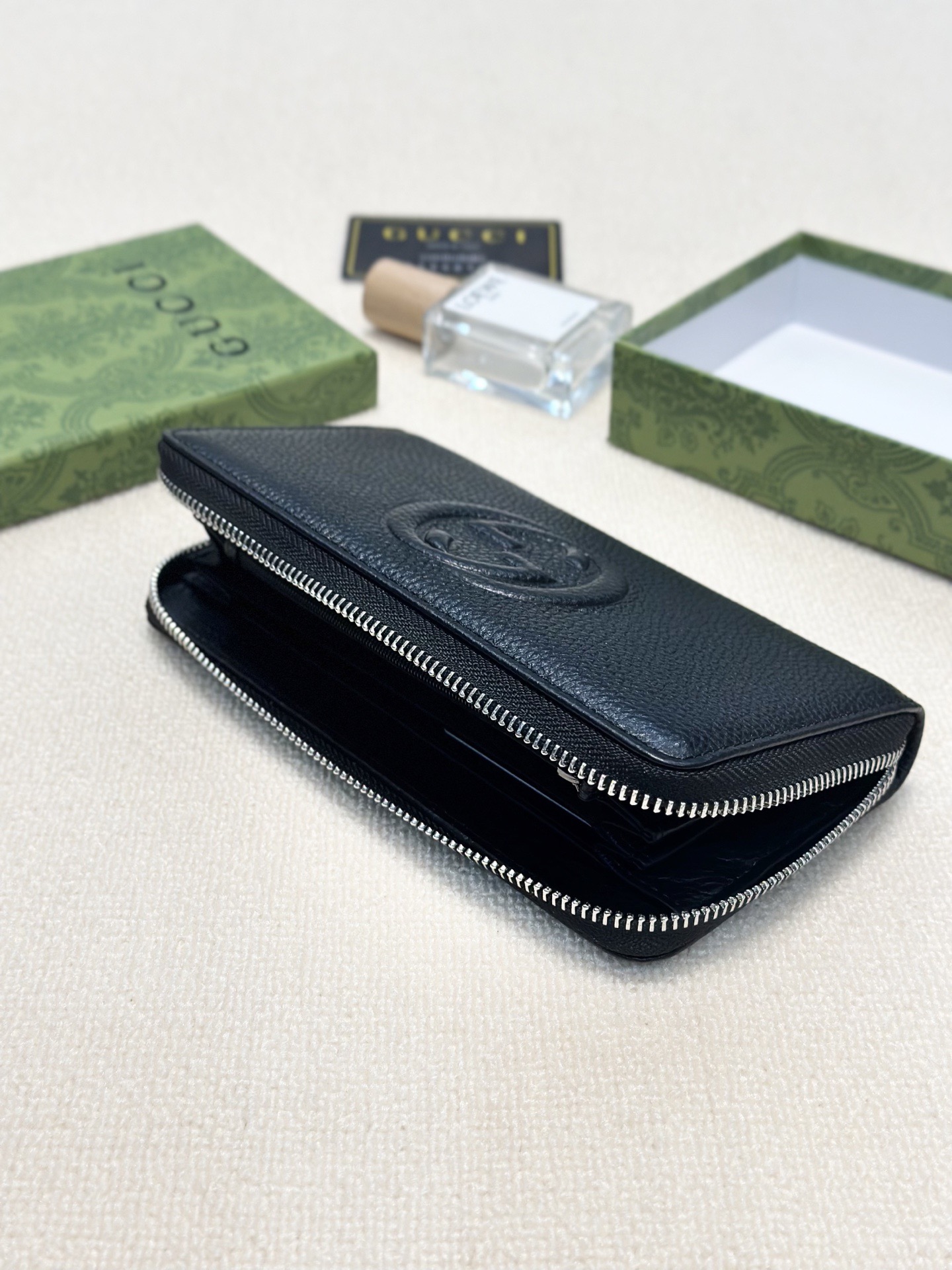 Gucci グッチ ロングウォレット 本革仕様 大容量 黒 - 画像 8