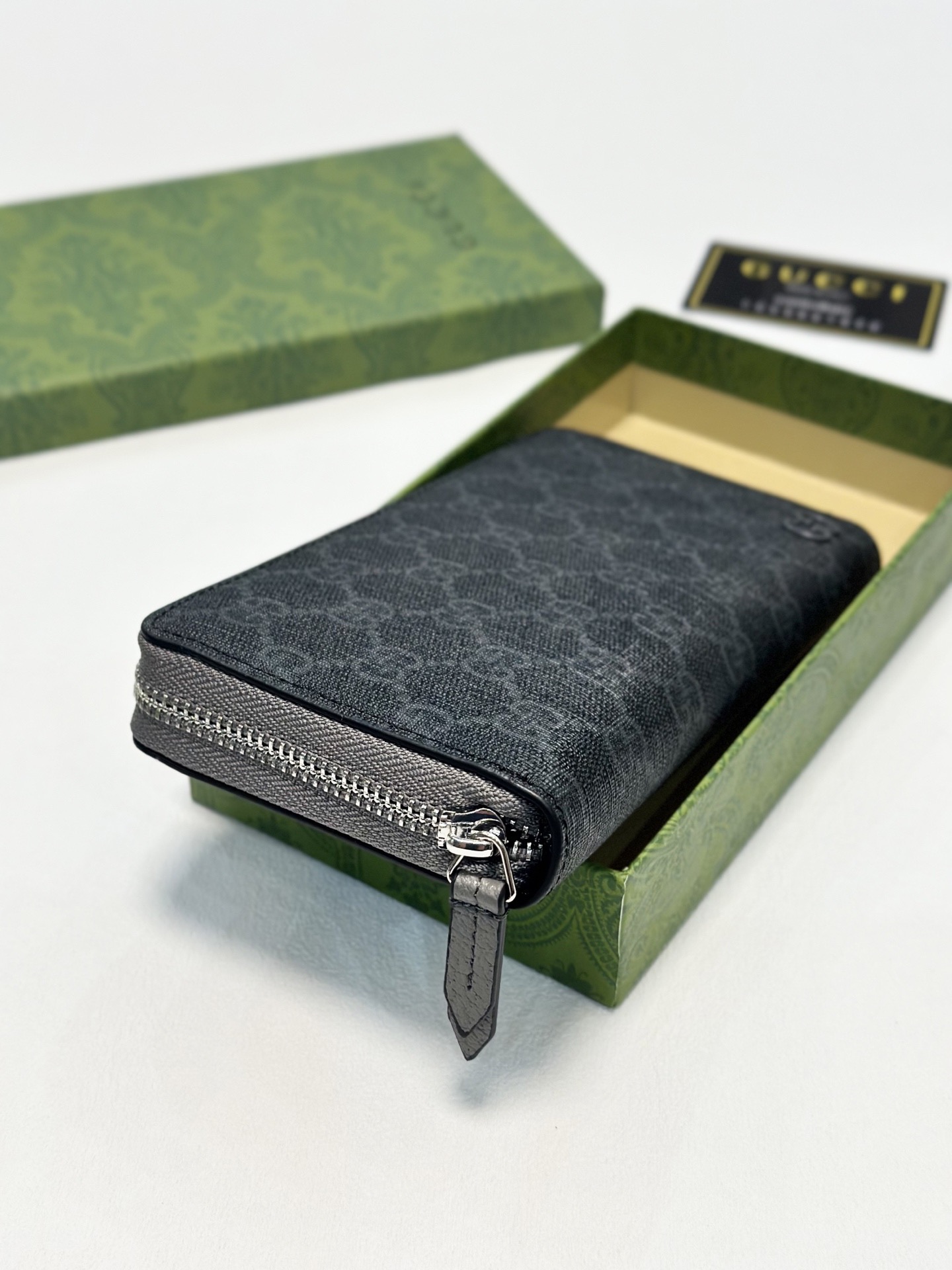 GUCCI グッチ グッチ インフォメーション長財布 ブルー グレー カーキ 全3色 - 画像 7