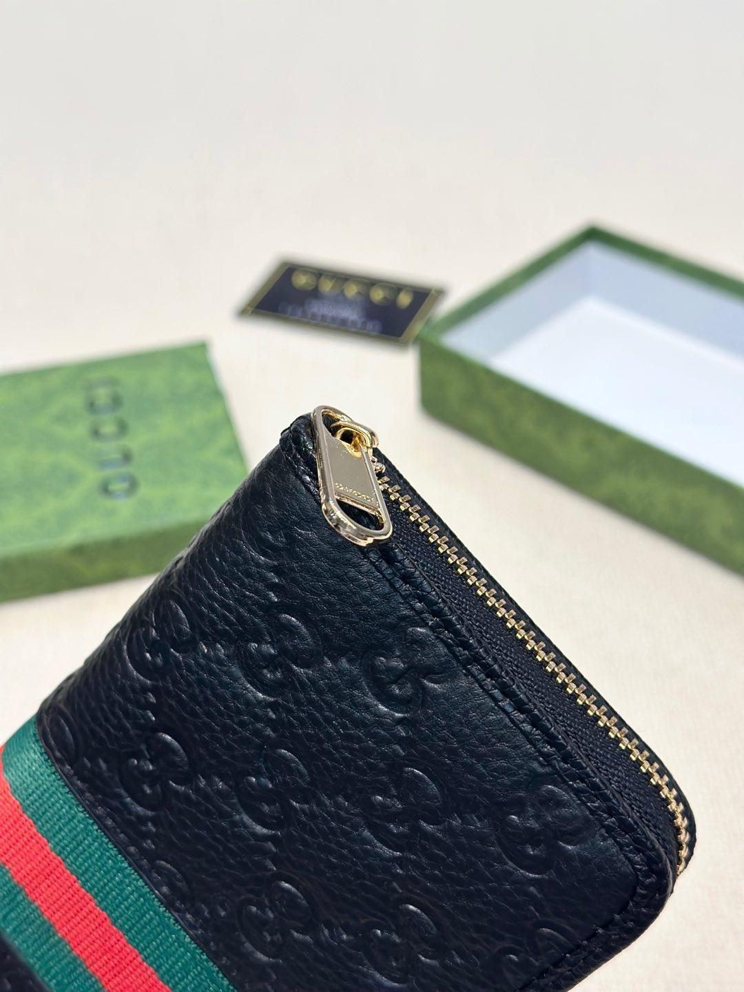GUCCI グッチ 財布 長財布 ゴールド金具 レザー ブラック - 画像 6