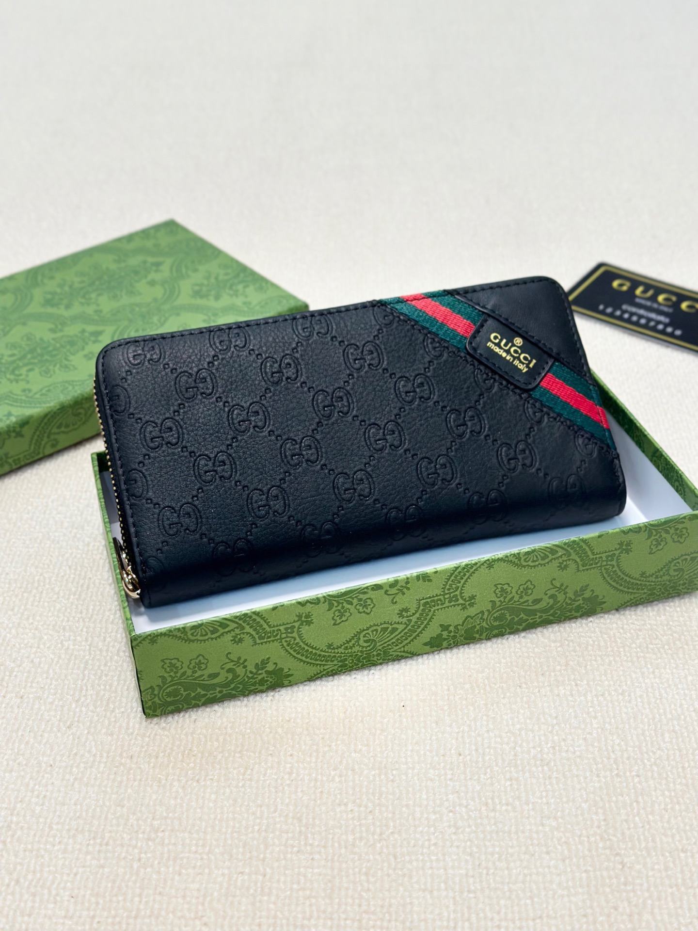 GUCCI グッチ 財布 長財布 本革 21x11cm ブラック