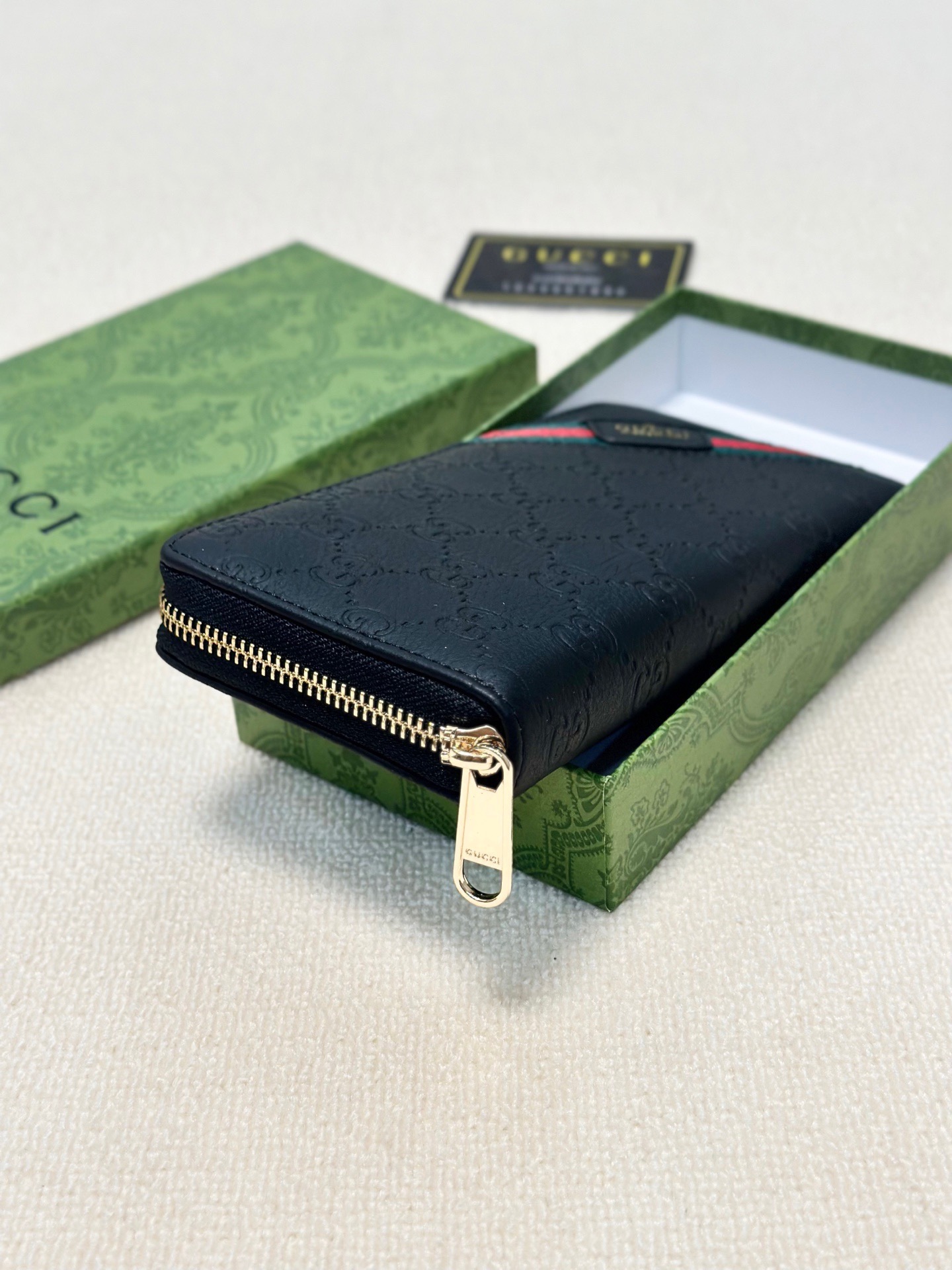 GUCCI グッチ 財布 長財布 本革 21x11cm ブラック - 画像 3