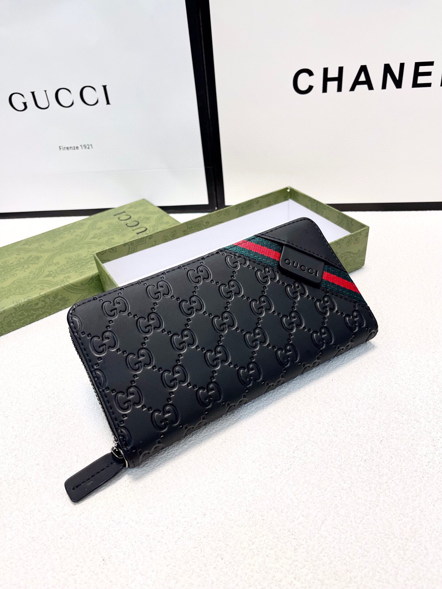 GUCCI グッチ 長財布 本革 20x10cm ブラック - 画像 6