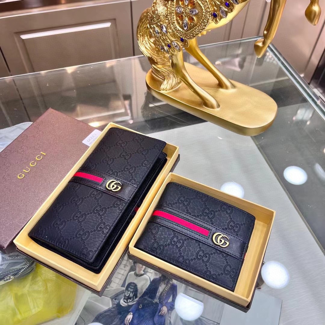 GUCCI グッチ コインケース 長財布 ロングウォレット ブラック 本革仕様 19x10cm 12x10cm - 画像 2
